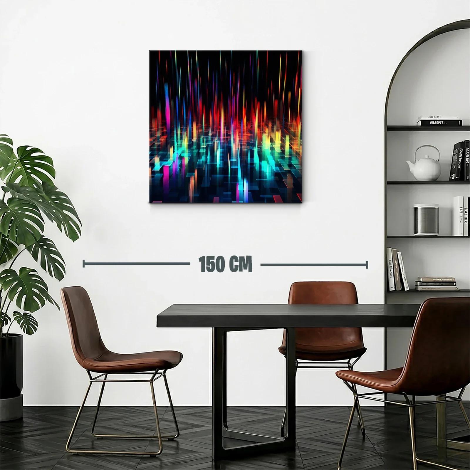 Arte digital con luces vibrantes y formas geométricas — miniatura 2