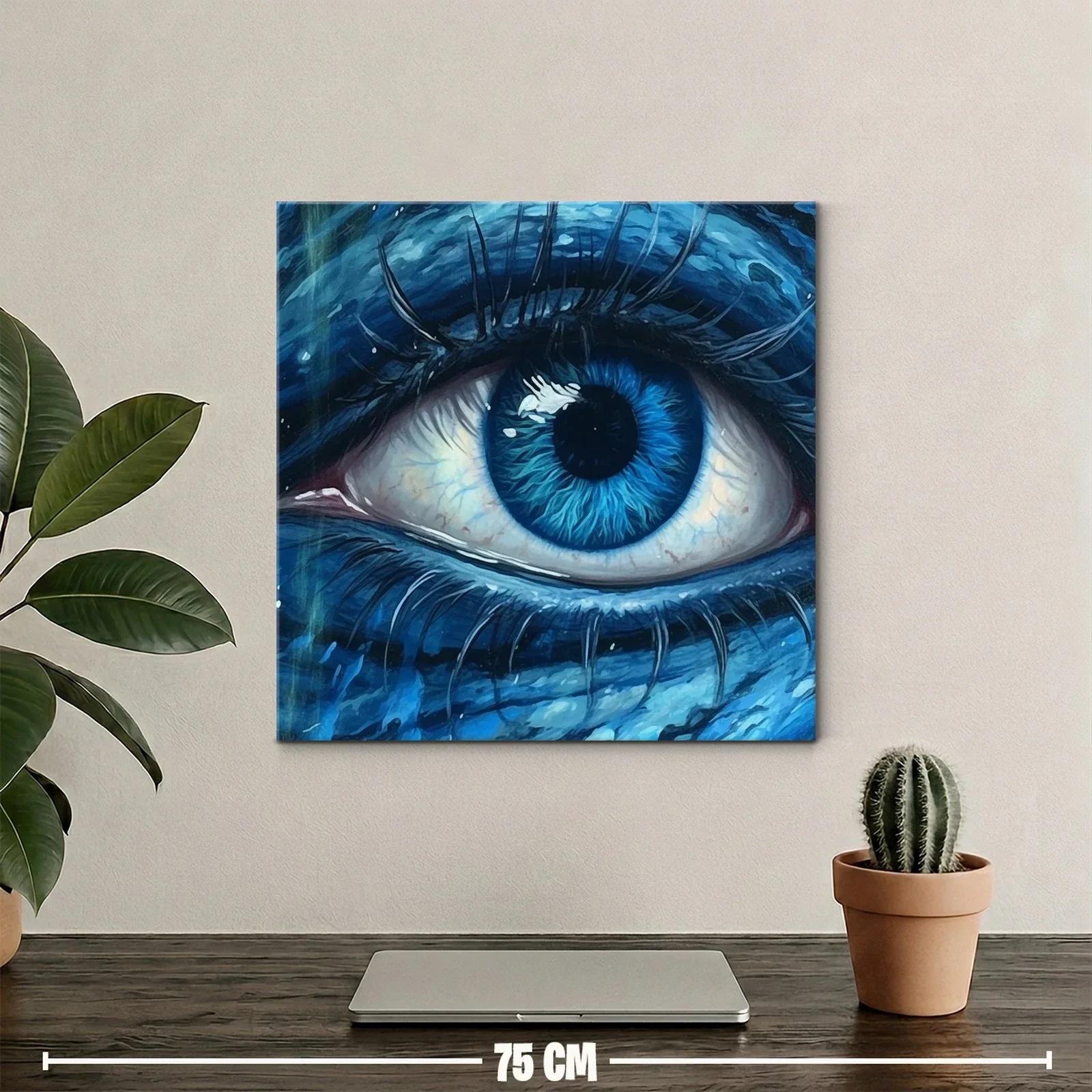 Impactante mirada azul para captar toda la atención — miniatura 2
