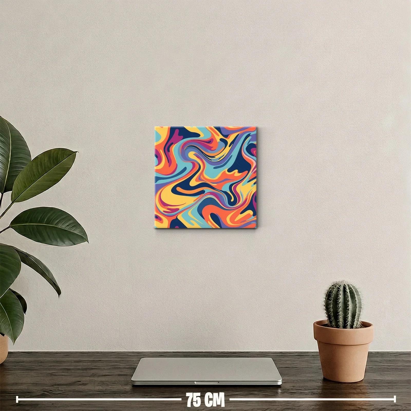 Cuadro decorativo con vibrante arte abstracto colorido — miniatura 2