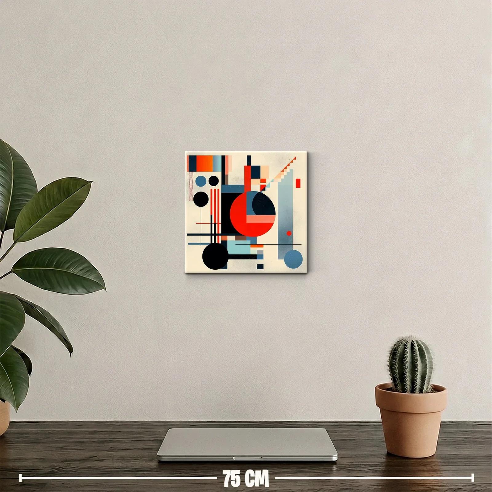Composición geométrica vibrante con contrastes intensos — miniatura 2