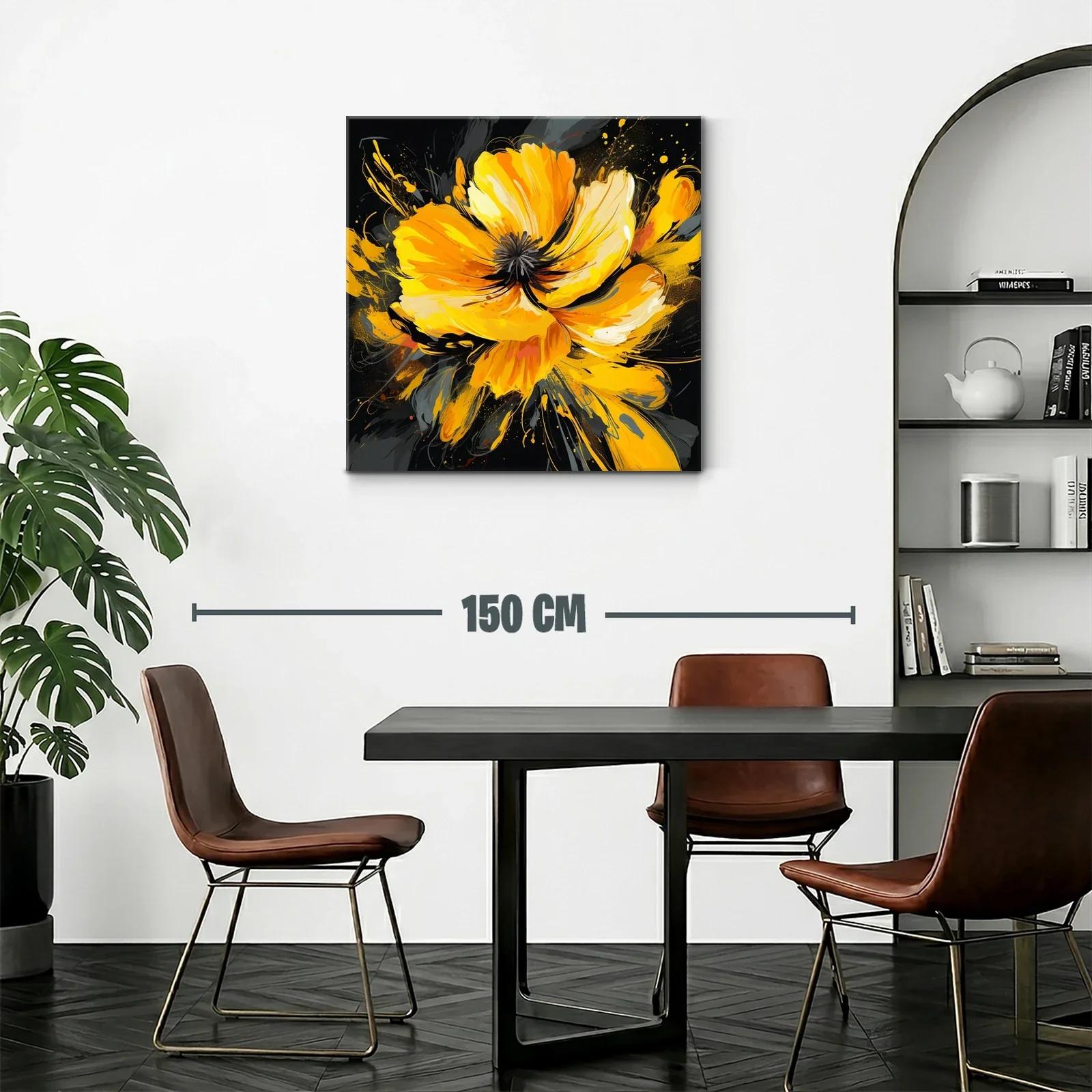 Impacto floral en tonos vibrantes naranja y amarillo — miniatura 2