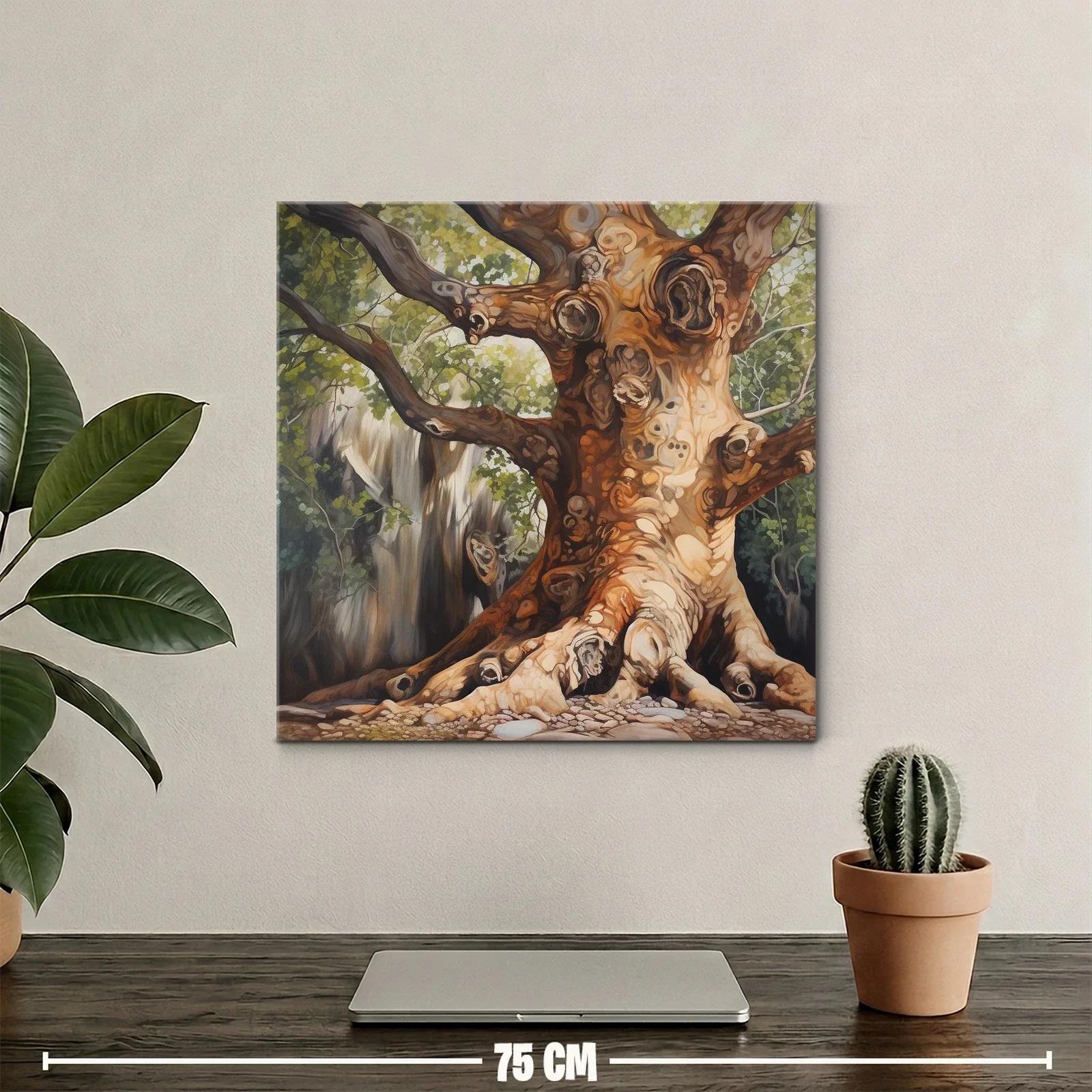 Impresionante árbol centenario con tonos cálidos y verdes — miniatura 2