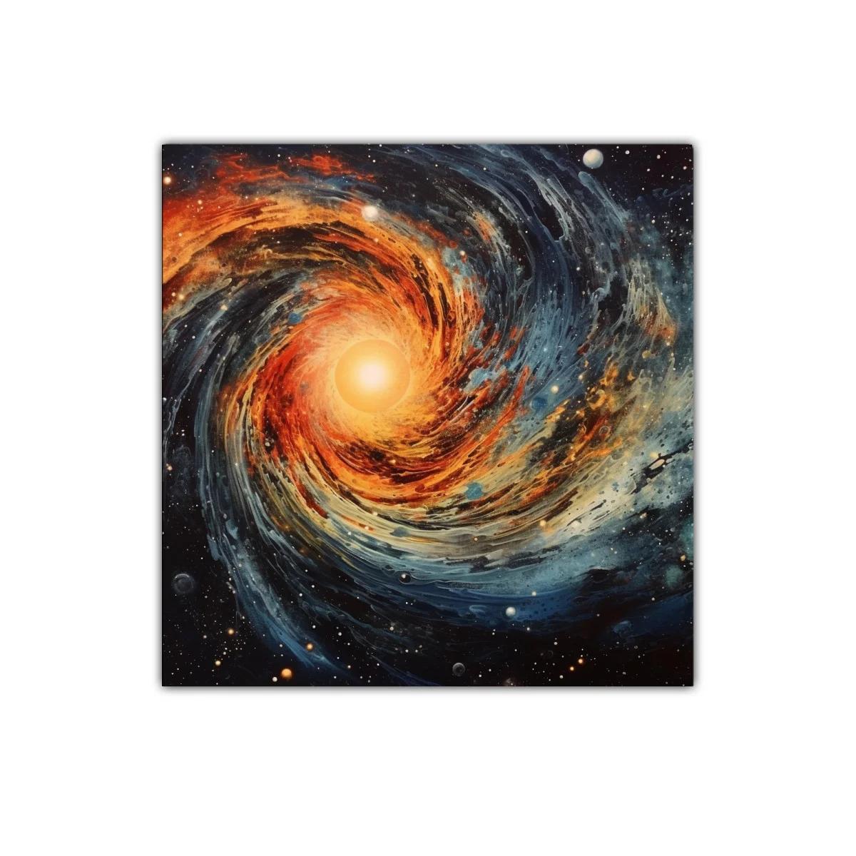 Espiral Cósmico con Luz Central y Estrellas — miniatura 1