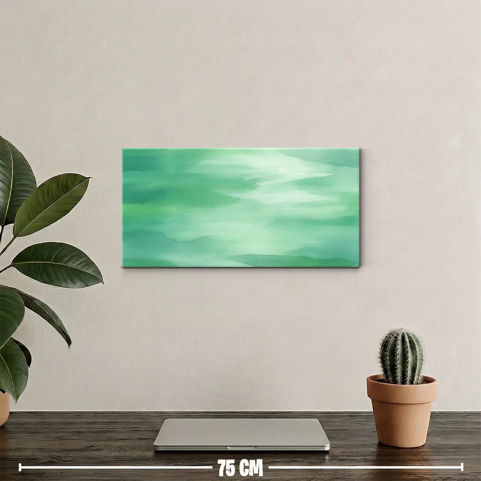 Cuadro lavado de color verde agua — miniatura 2