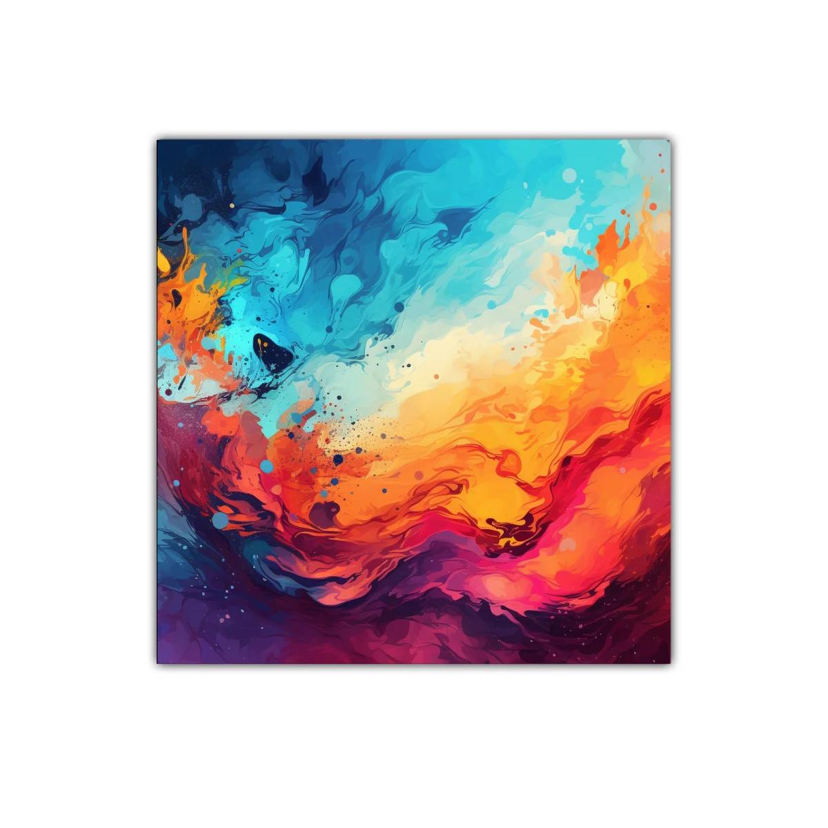 Explosión de color en composición abstracta vibrante — miniatura 1