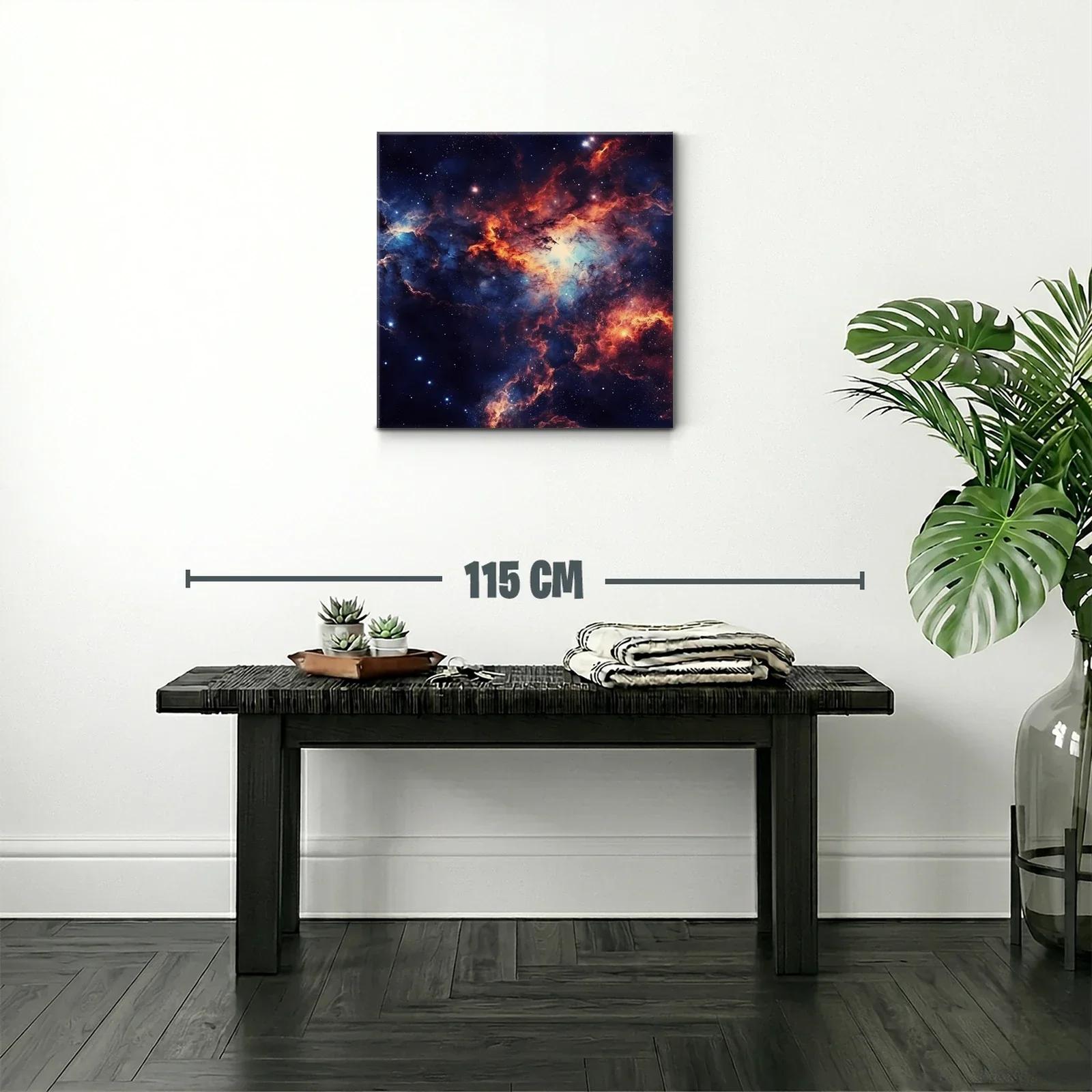Nebulosa cósmica con vibrantes tonos de azul y naranja — miniatura 2