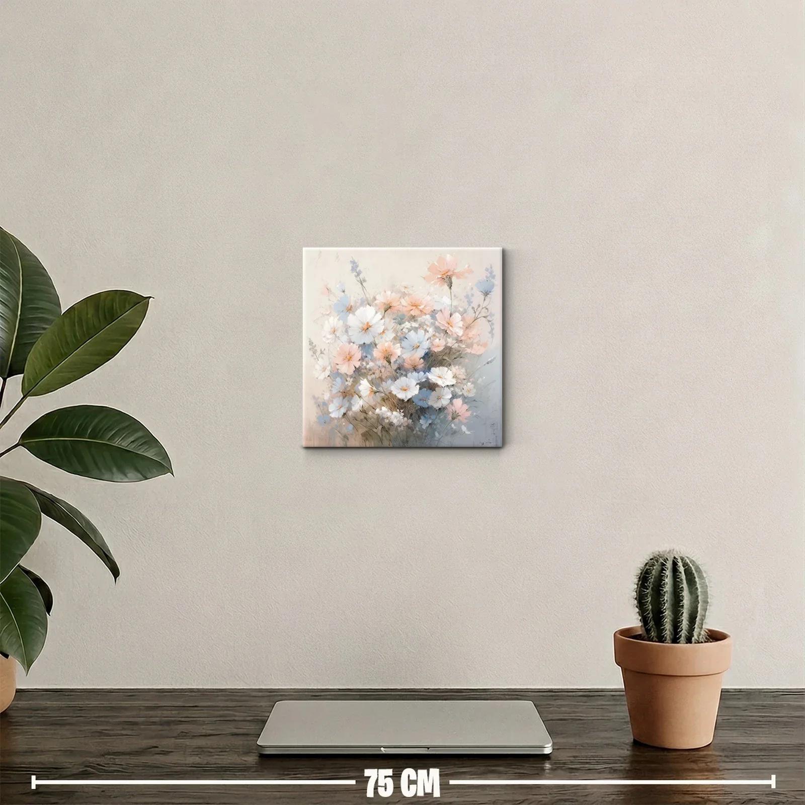 Ramillete delicado de flores en tonos pastel suaves — miniatura 2