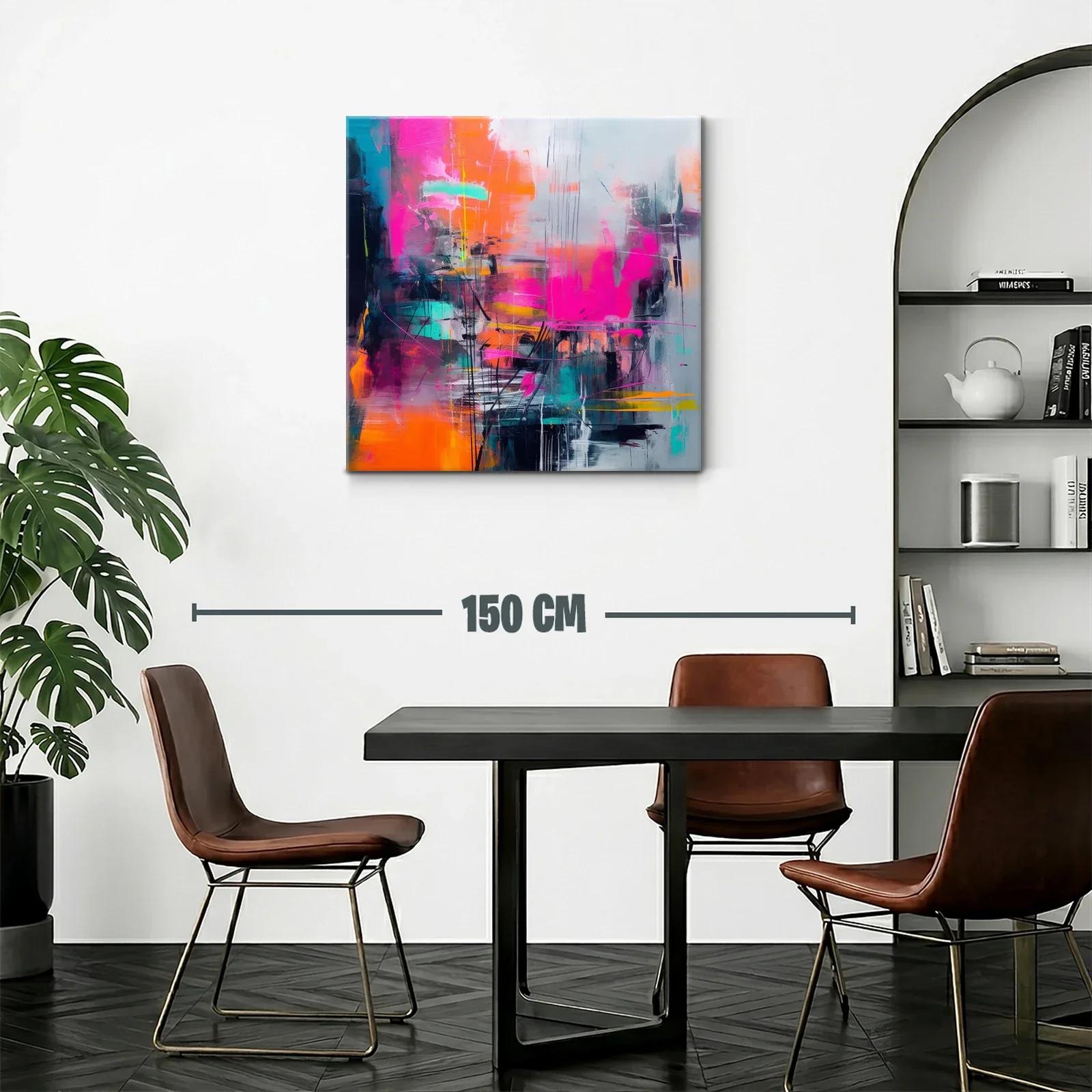 Composición vibrante con tonos intensos y contrastes dinámicos — miniatura 2