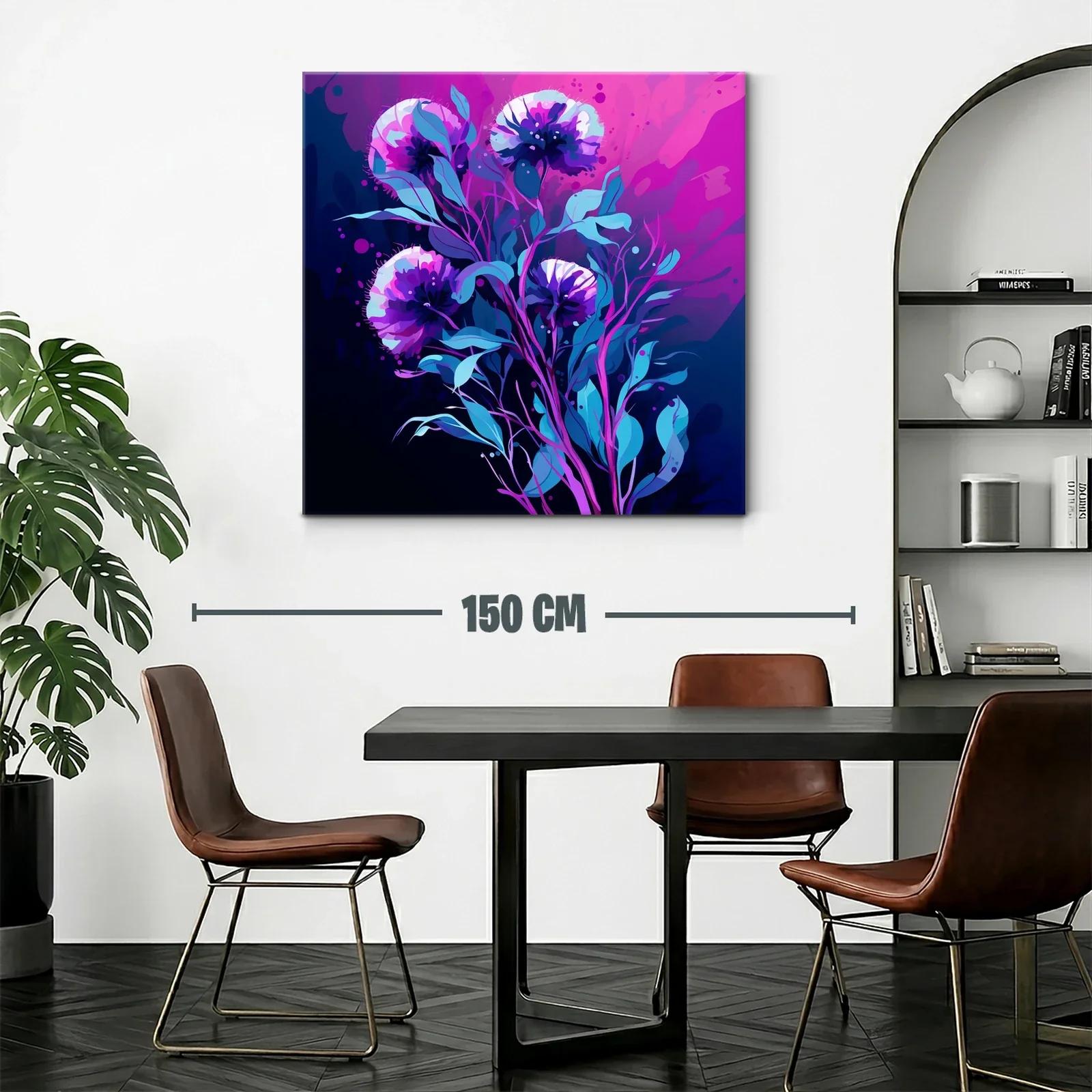 Impactante ramo floral en tonos violetas y azules intensos — miniatura 2