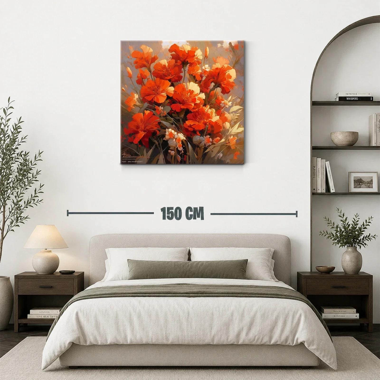Flores vibrantes en tonos naranjas y cálidos — miniatura 3