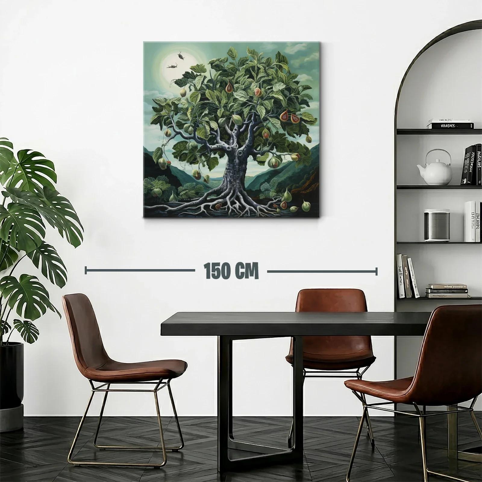 Árbol de higos en paisaje natural con cielo azul verdoso — miniatura 2
