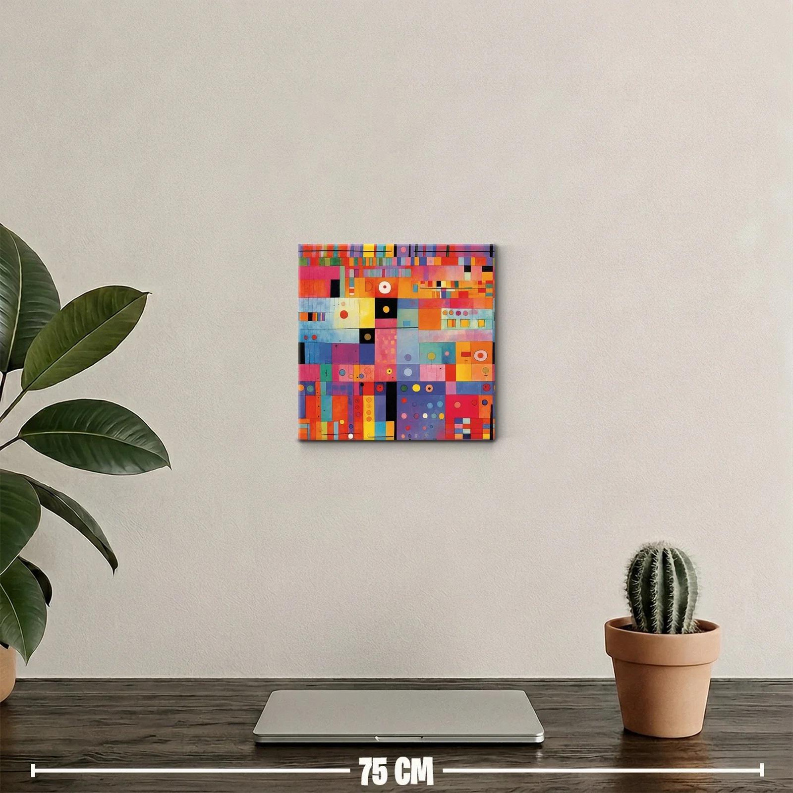Composición geométrica vibrante llena de color y formas — miniatura 2