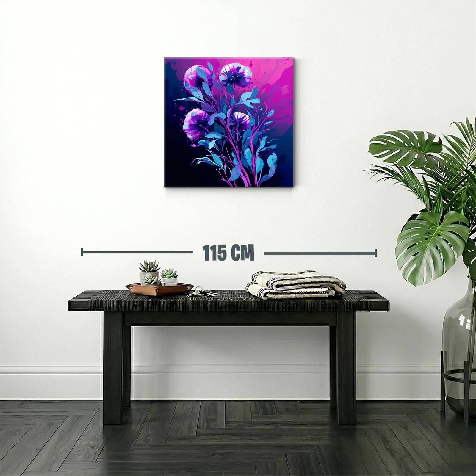 Impactante ramo floral en tonos violetas y azules intensos — miniatura 2