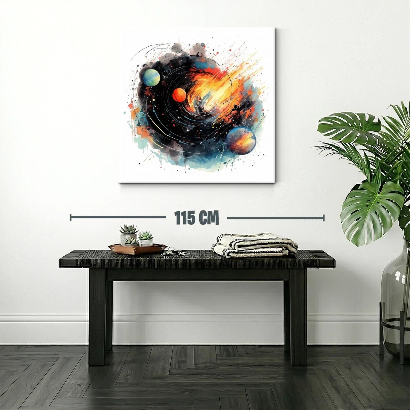 Explosión Cósmica con Planetas en Movimiento — miniatura 2