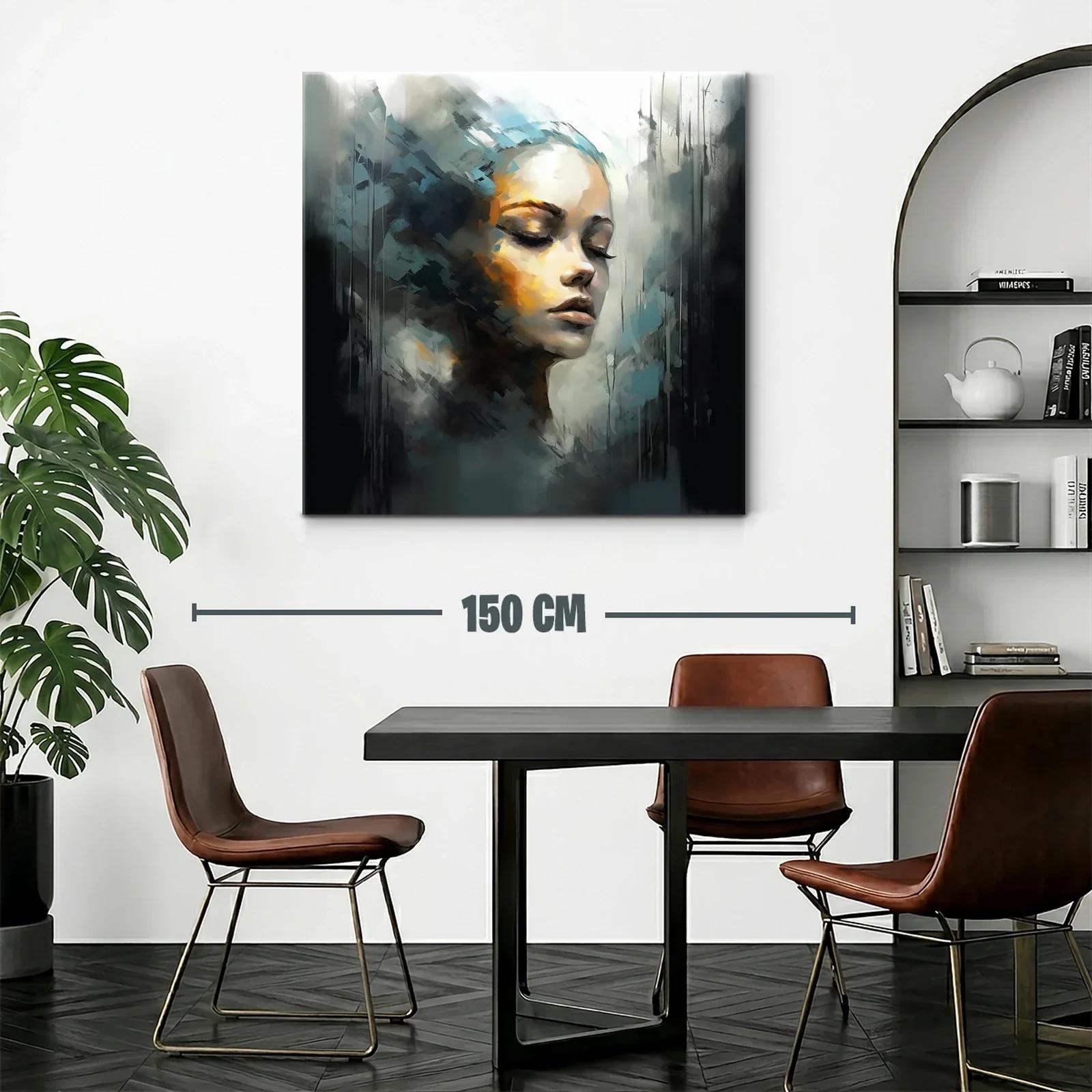 Rostro femenino en calma con tonos suaves y contrastes sutiles — miniatura 2