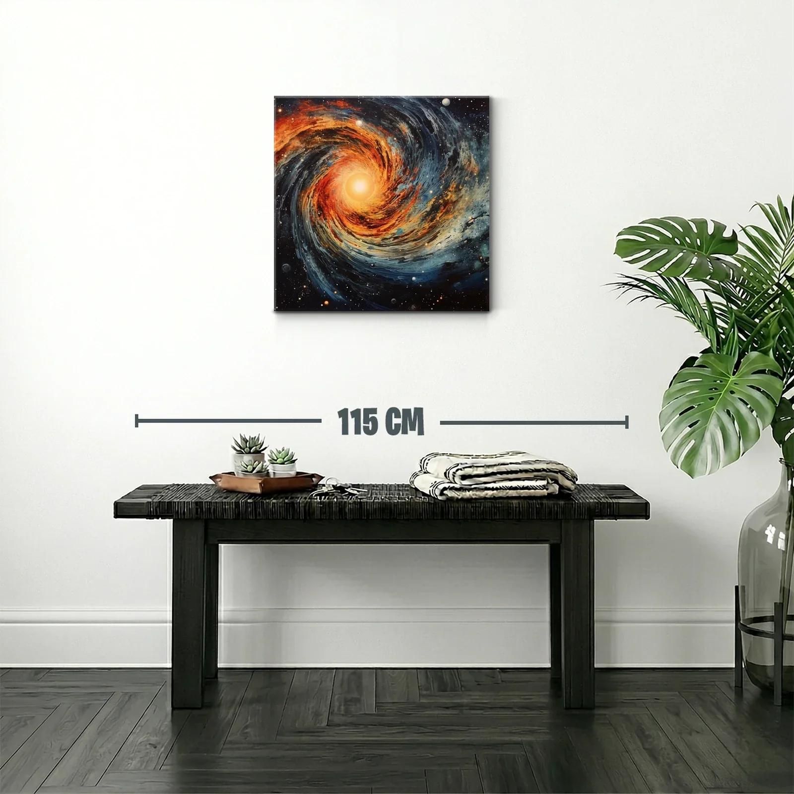 Espiral Cósmico con Luz Central y Estrellas — miniatura 2