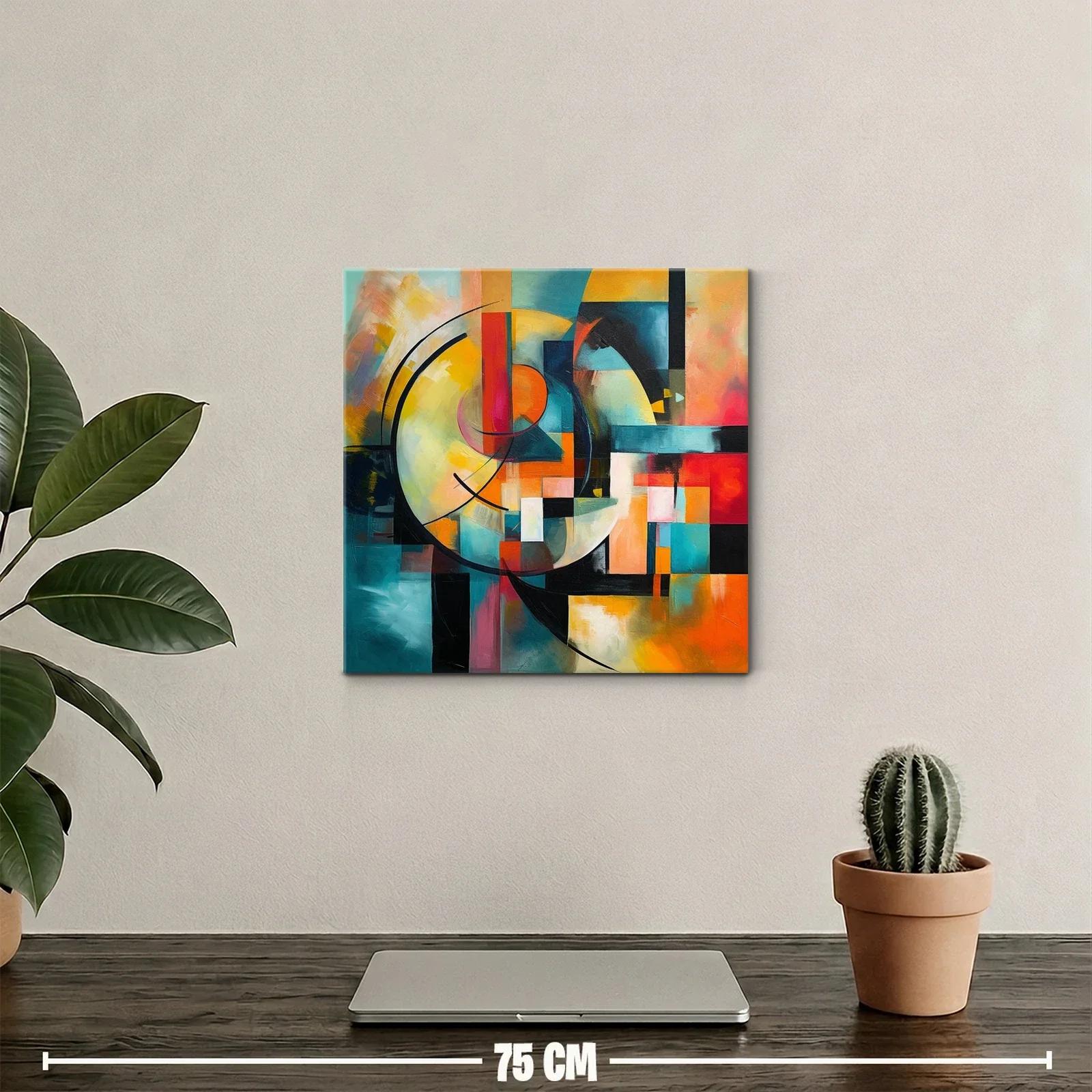 Composición abstracta vibrante con formas geométricas armoniosas — miniatura 2