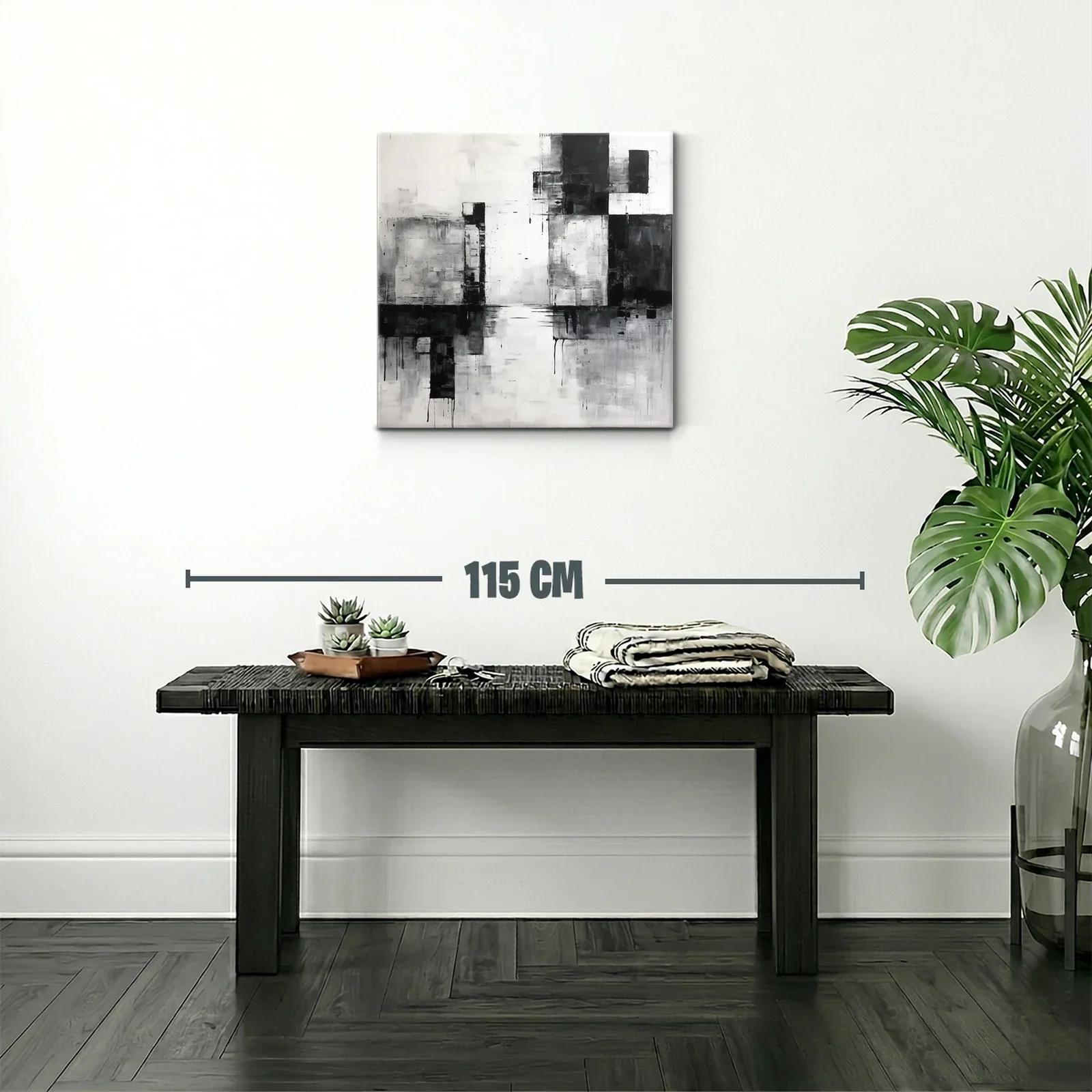 Composición abstracta en escala de gris y negro — miniatura 2