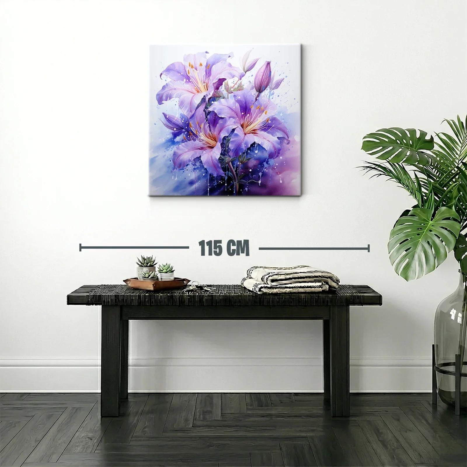 Flores Líricas en Tonos Violetas y Lilas — miniatura 2