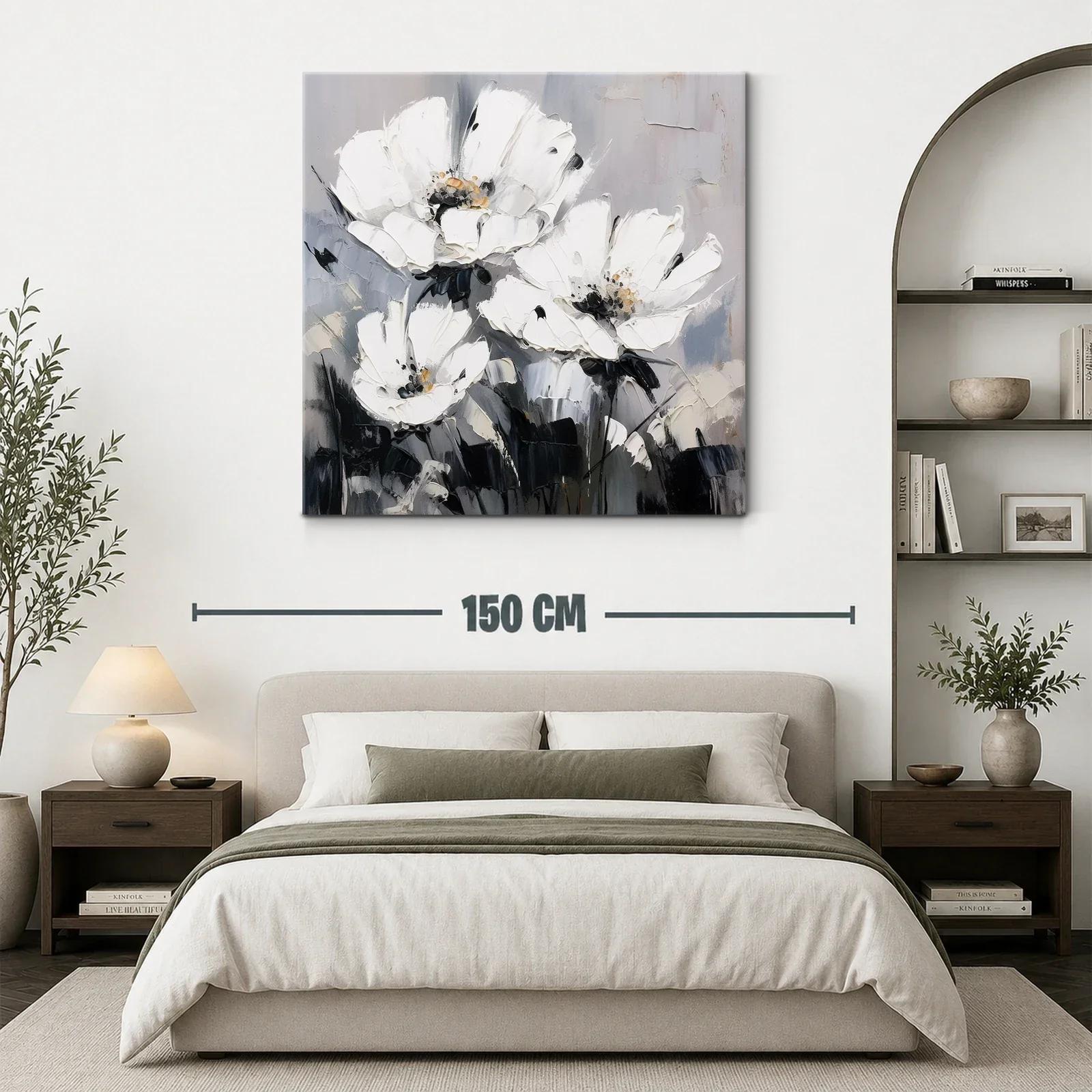 Elegancia floral en tonos neutros para espacios modernos — miniatura 3