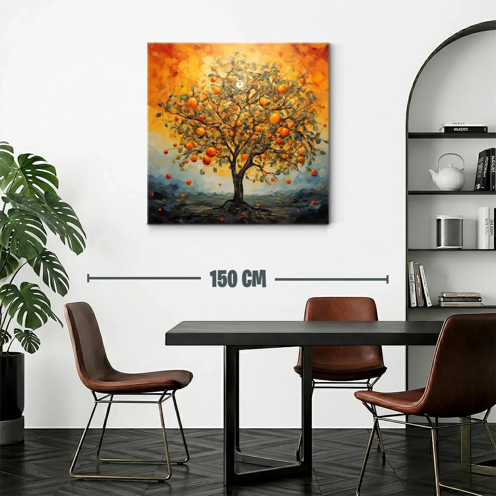 Árbol de naranjas en luz dorada vibrante — miniatura 2