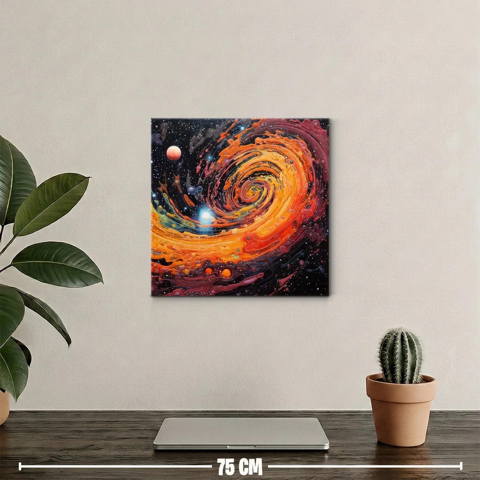Espiral Galáctico en Tonos Cálidos y Vibrantes — miniatura 2
