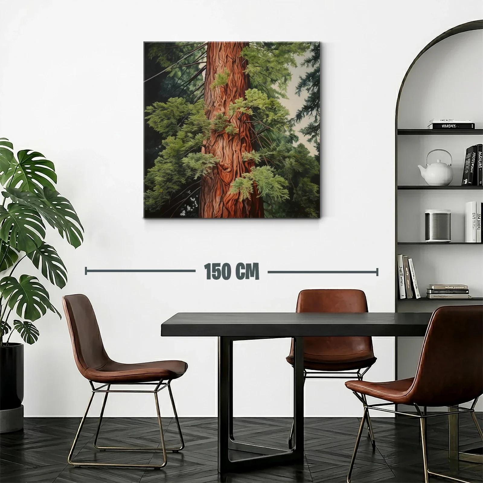 Tronco de árbol majestuoso envuelto en hojas verdes — miniatura 2
