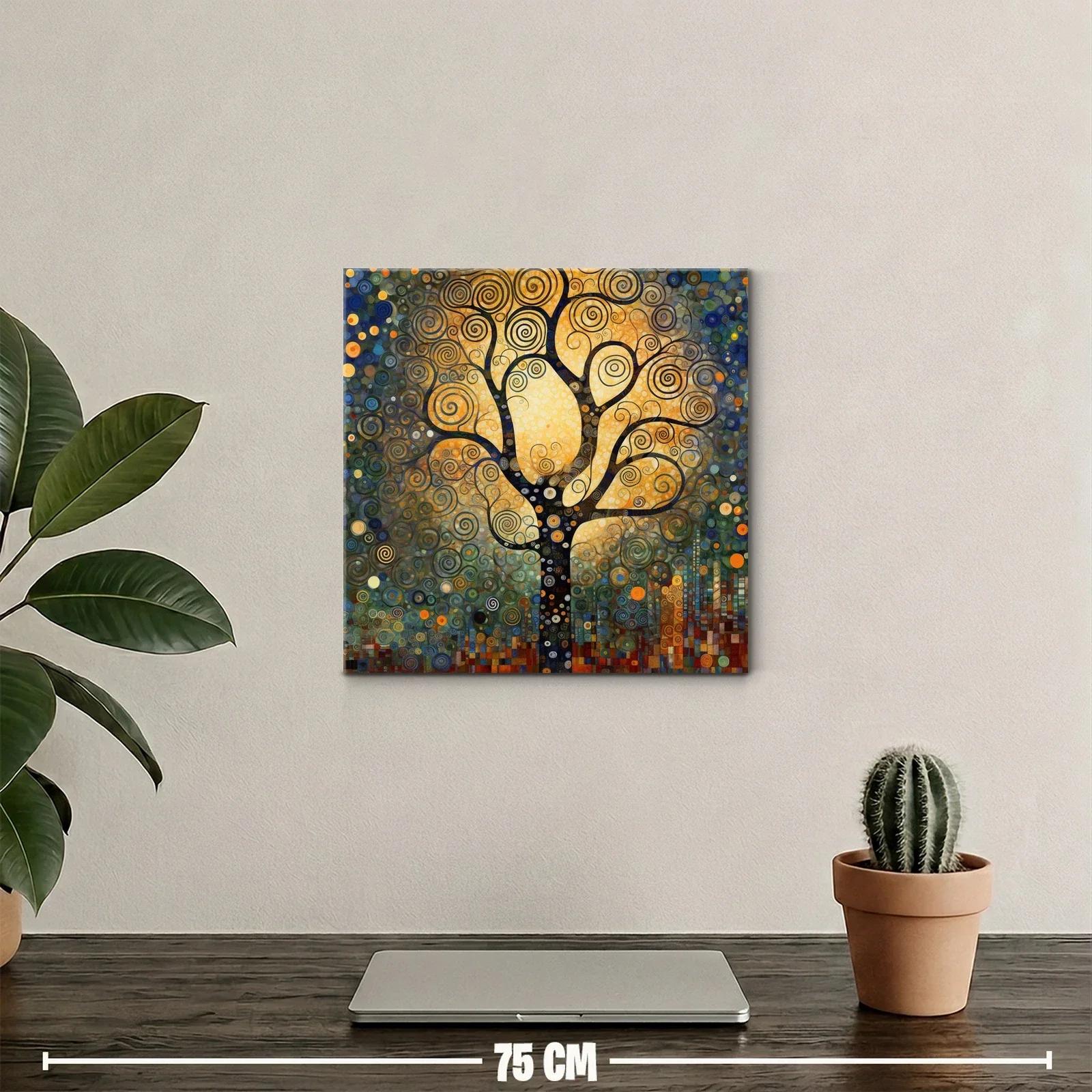 Árbol de espirales en tonos cálidos y vibrantes — miniatura 2