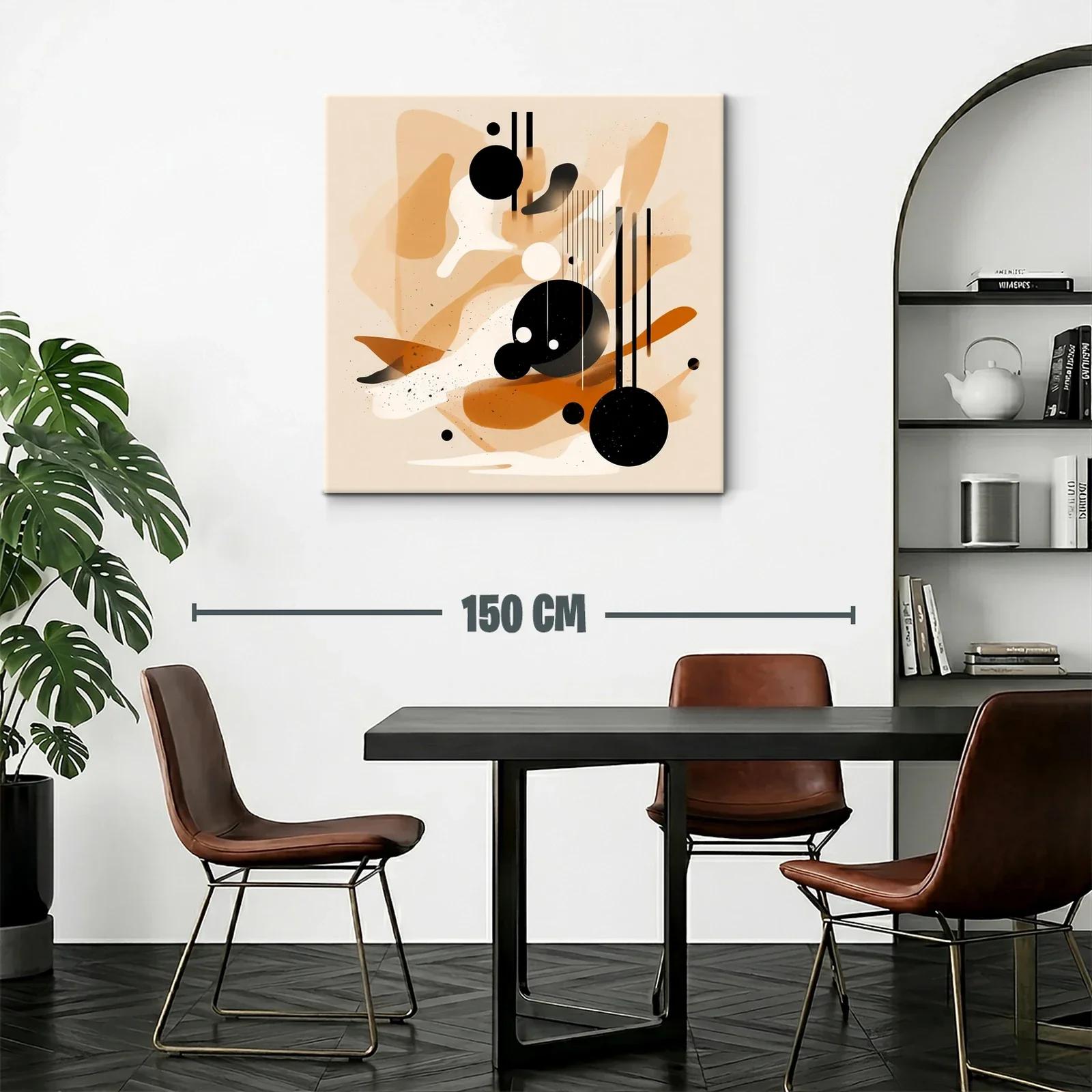 Composición abstracta con formas geométricas y tonos cálidos — miniatura 2