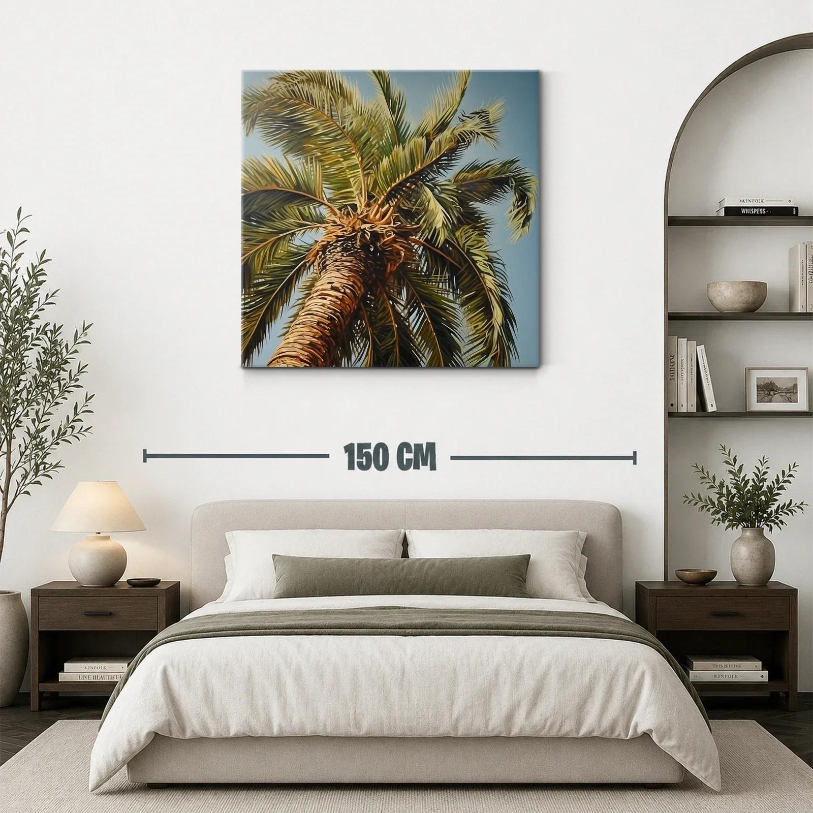 Elegancia Tropical con Palmas en Cielo Azul Claro — miniatura 3