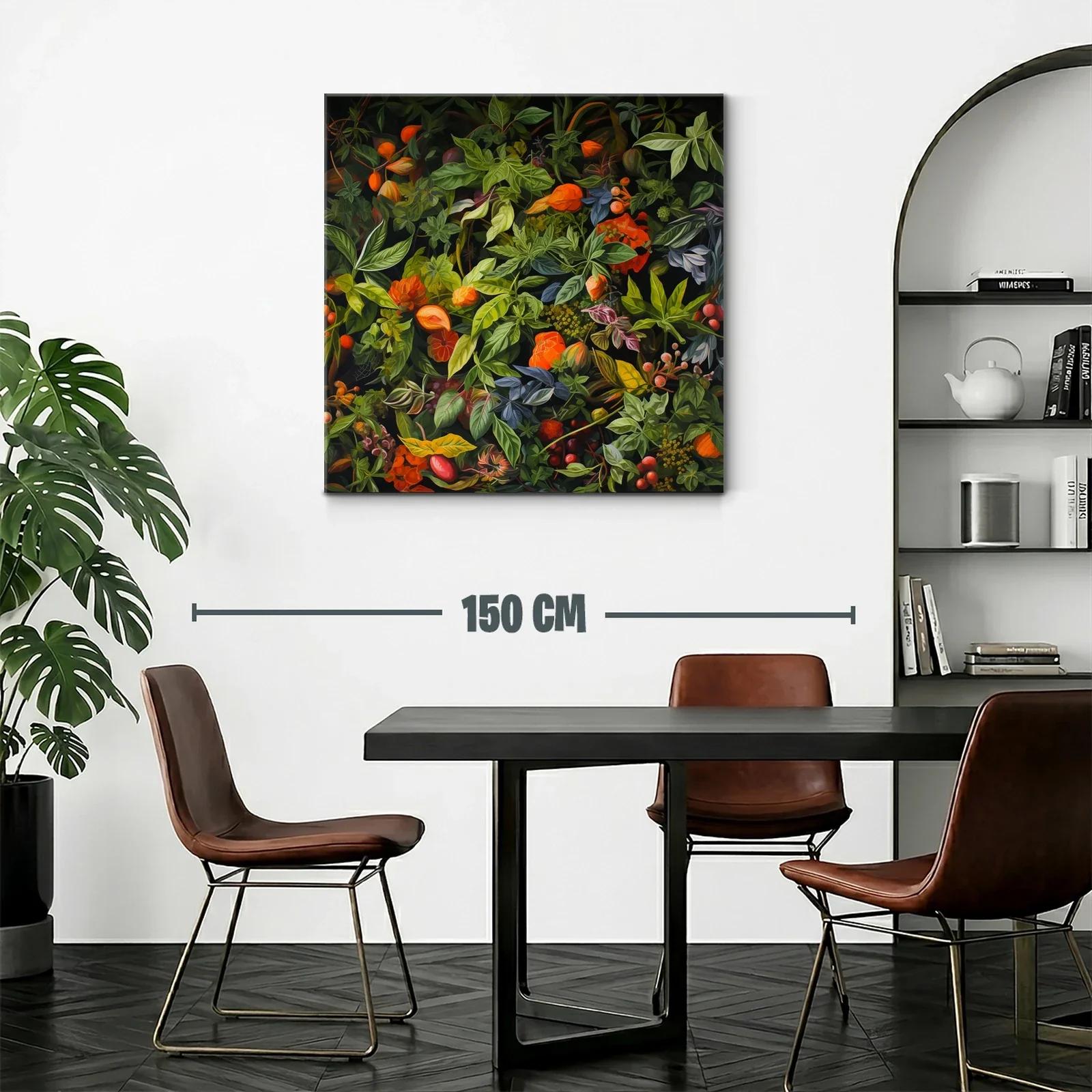 Exuberante composición de hojas y flores en tonos otoñales — miniatura 2