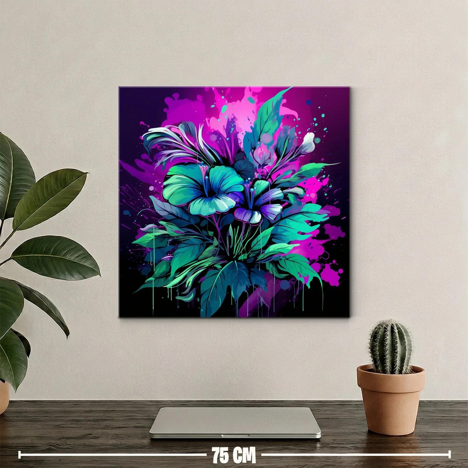 Explosión floral en tonos vibrantes y contrastes luminosos — miniatura 2