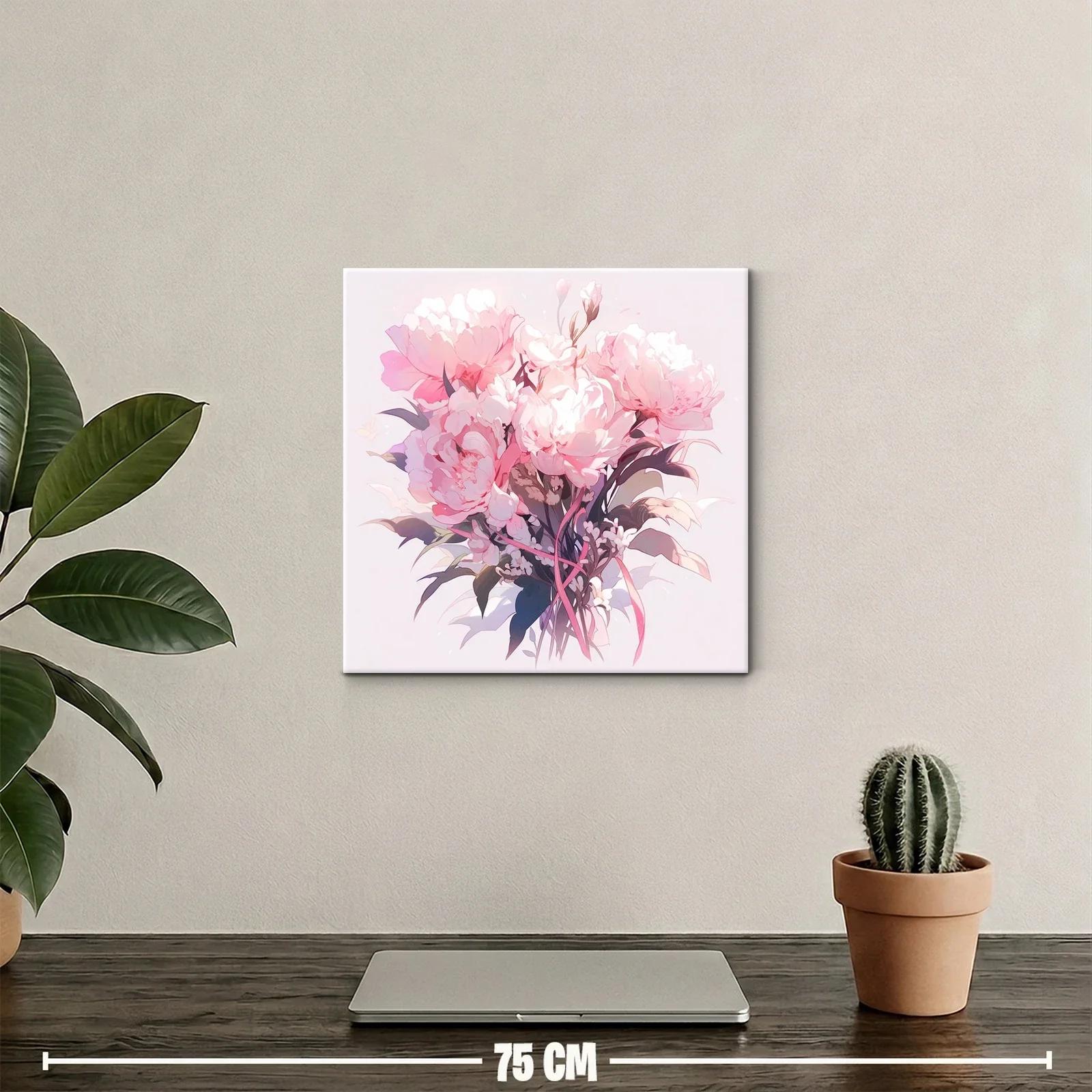 Elegancia floral con bouquet en tonos rosas suaves — miniatura 2