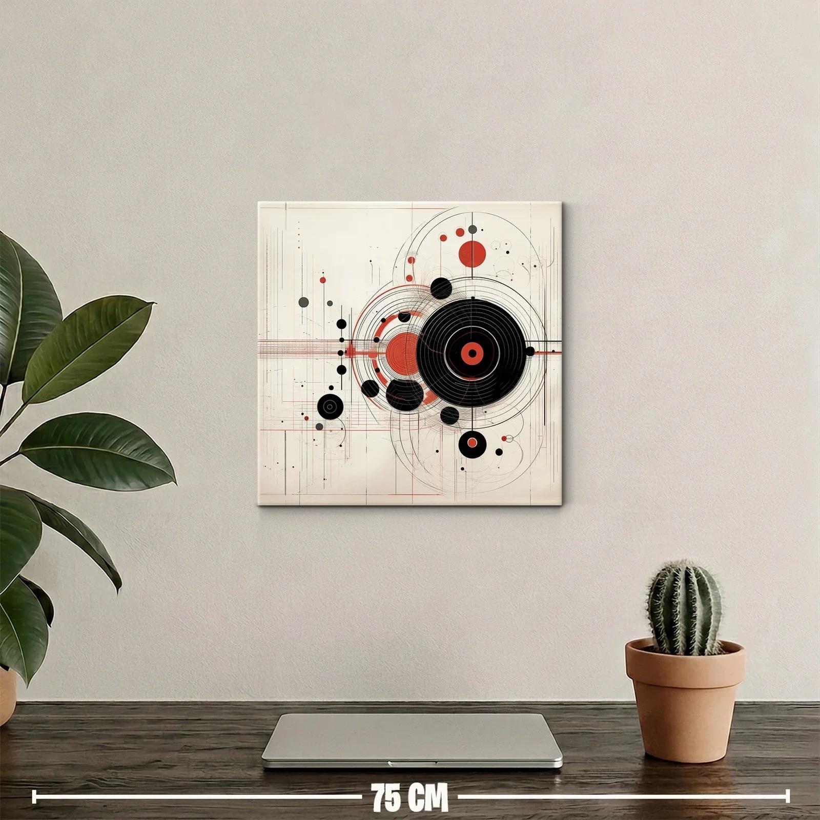 Composición geométrica con círculos y líneas dinámicas — miniatura 2