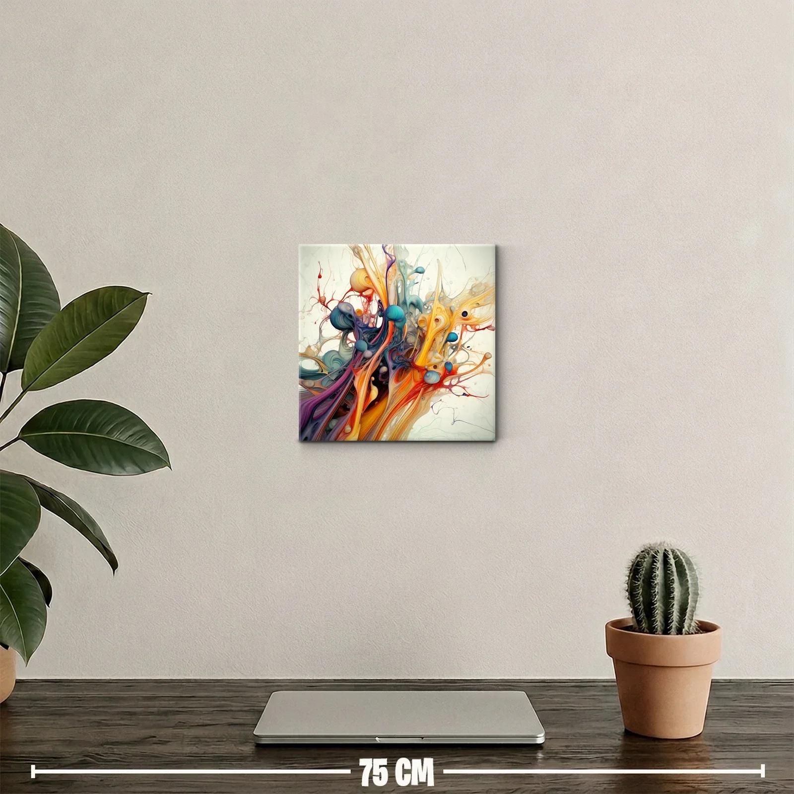 Explosión de colores vibrantes y formas fluidas — miniatura 2