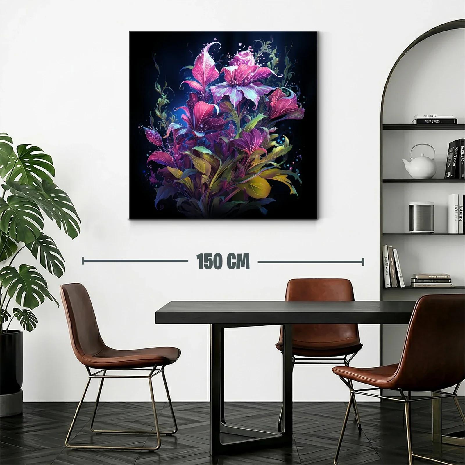 Exuberante composición floral vibrante en tonos intensos — miniatura 2