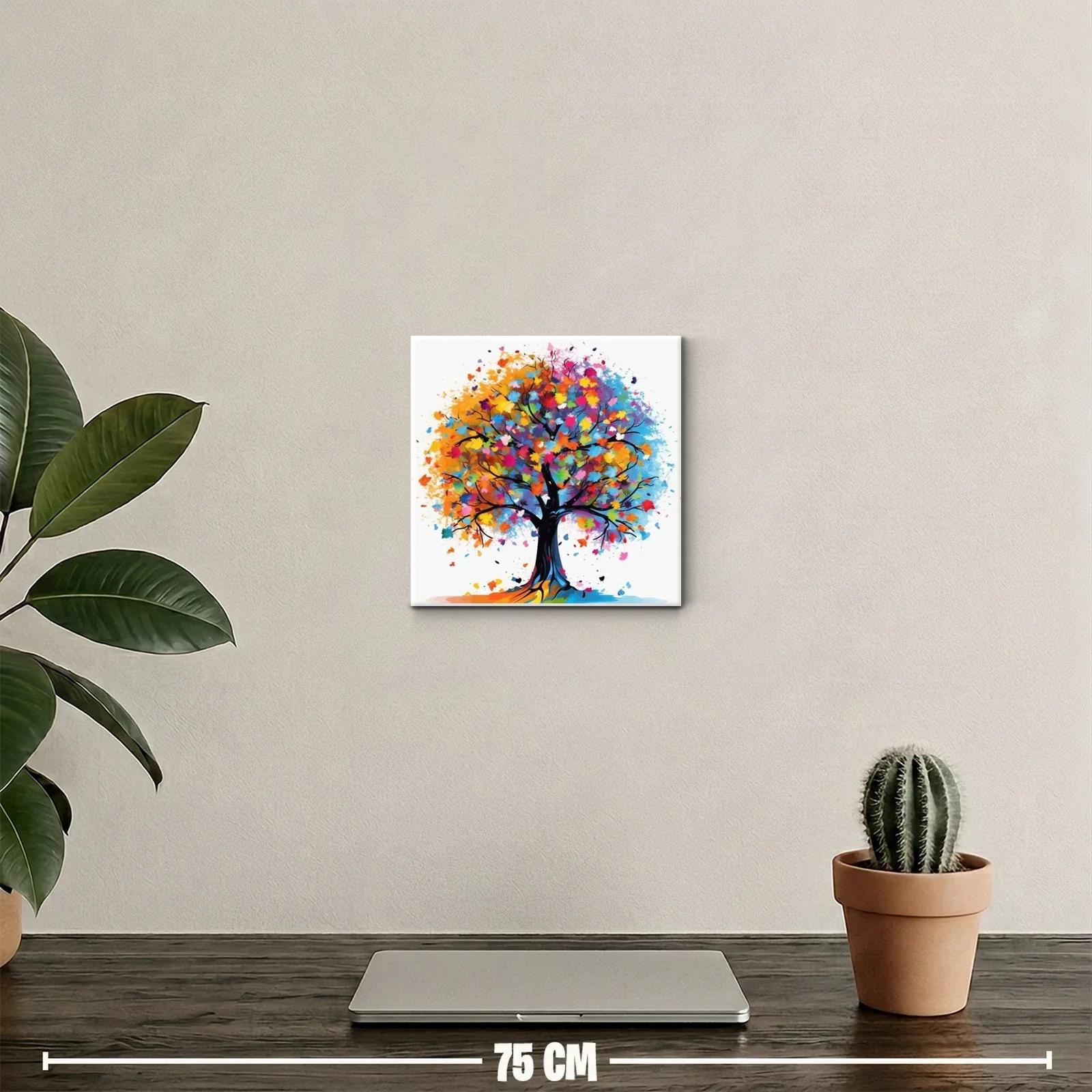 Árbol multicolor lleno de vida y energía vibrante — miniatura 2