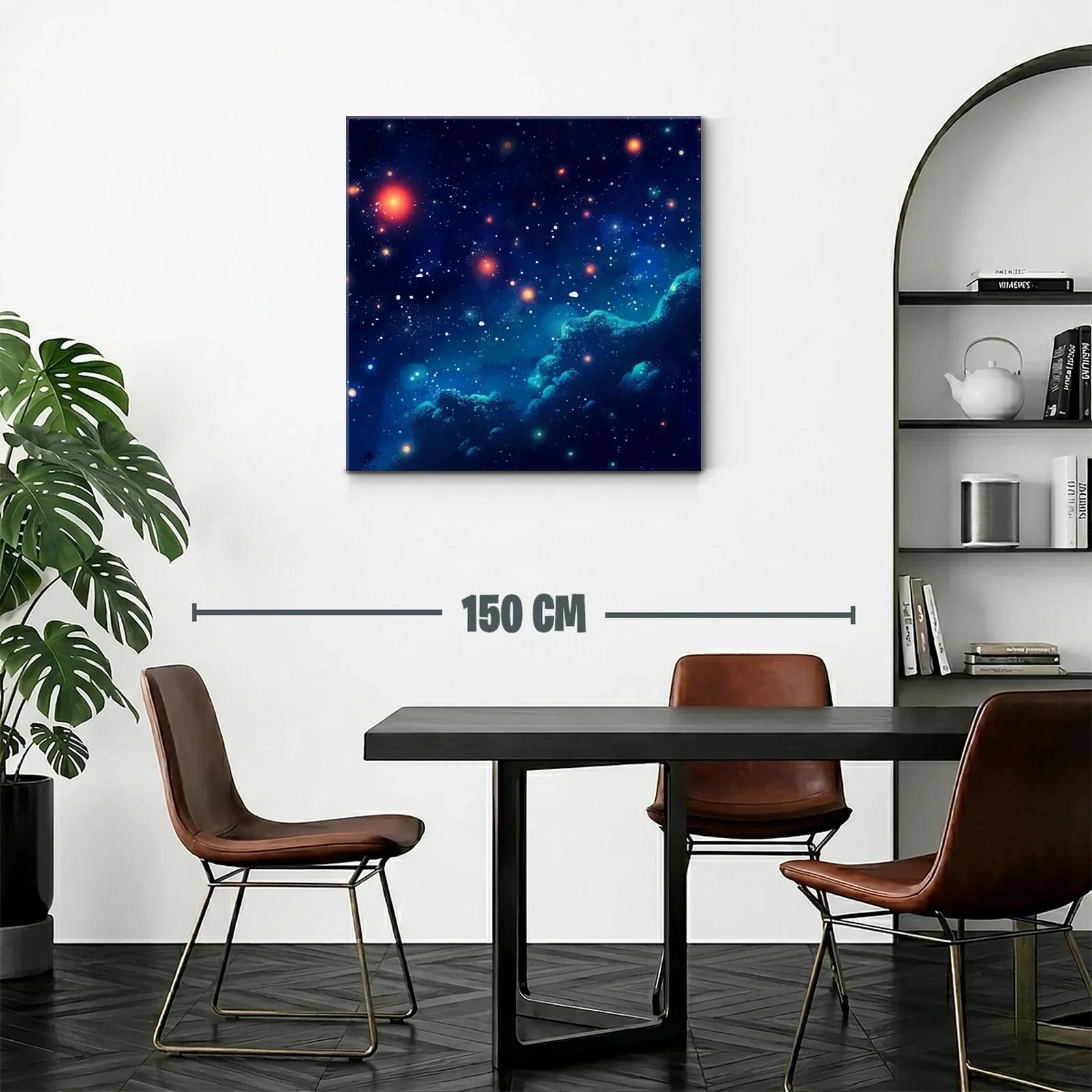 Cielo Estrellado con Destellos en Tonos Azul y Naranja — miniatura 2