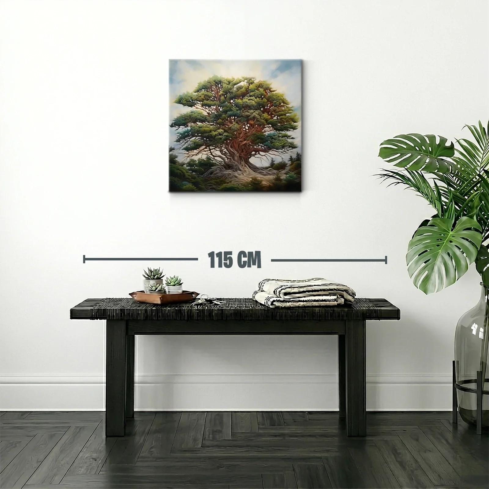 Majestuoso árbol con follaje exuberante y raíces entrelazadas — miniatura 2