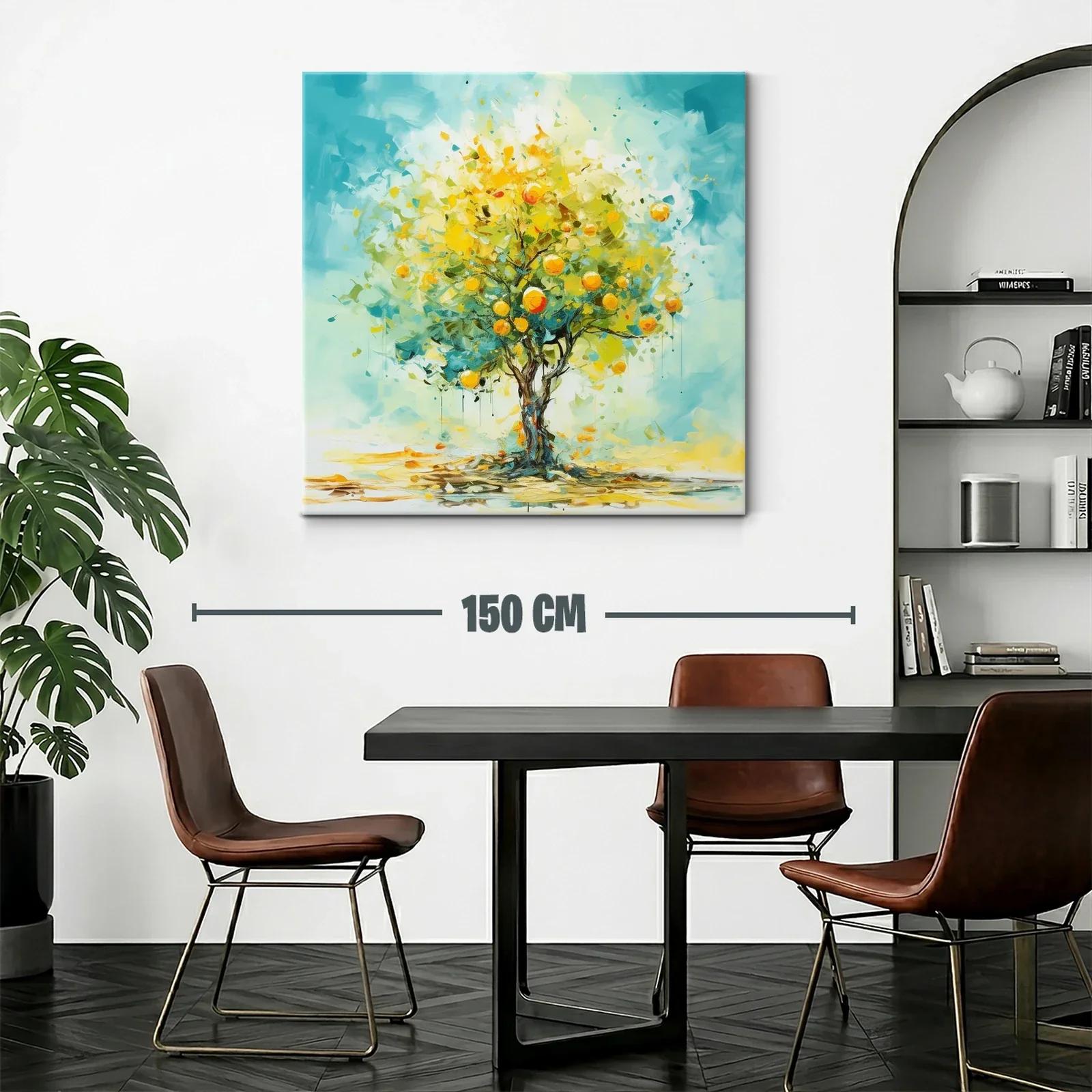 Árbol de cítricos brillante con tonos vibrantes — miniatura 2