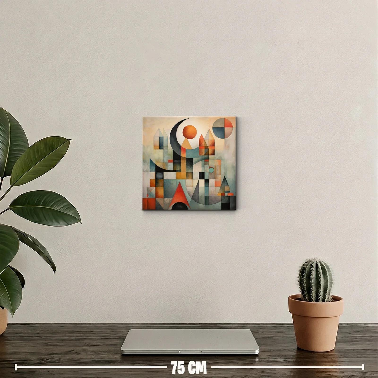 Cuadro decorativo con diseño abstracto y formas geométricas — miniatura 2