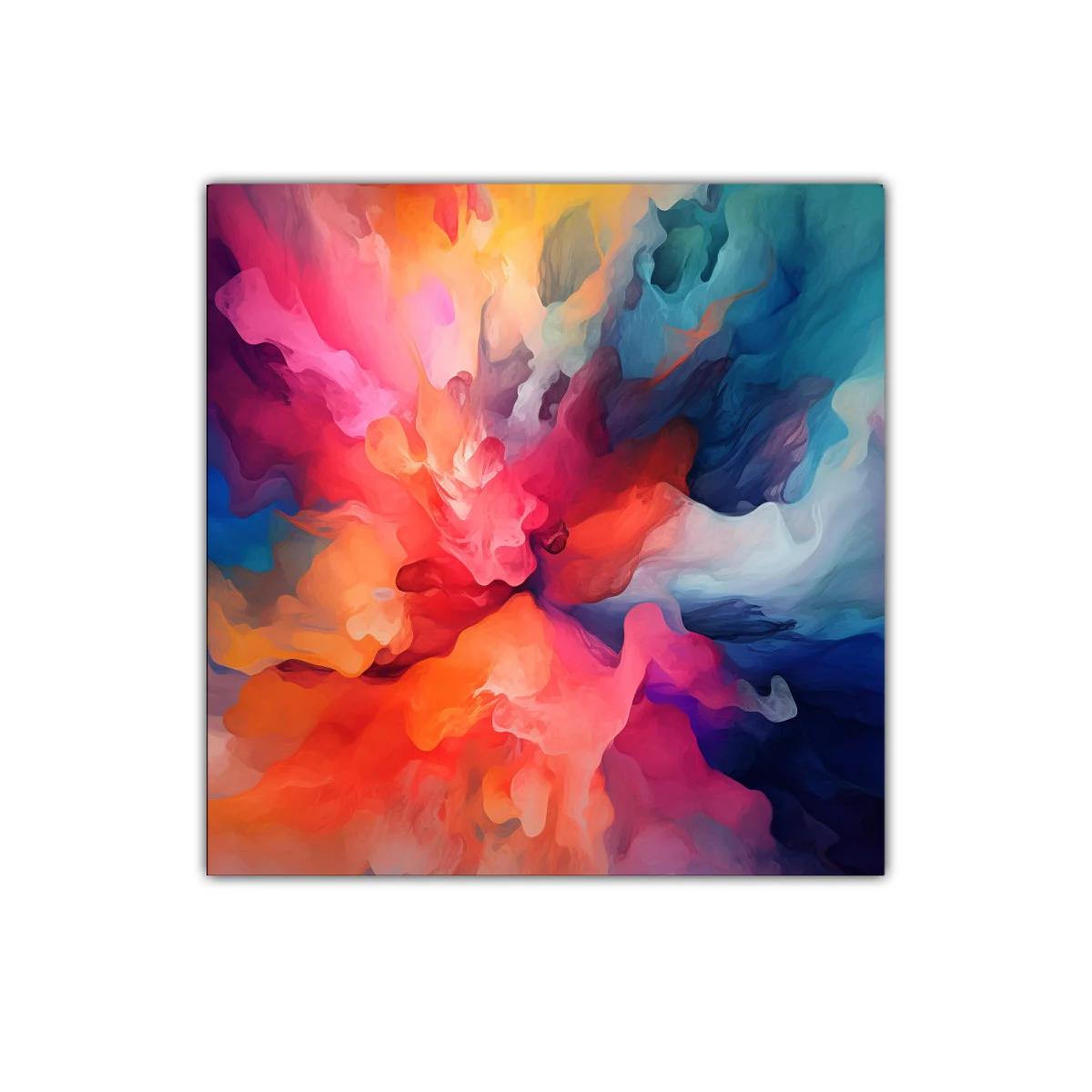Explosión de color en formas abstractas vibrantes