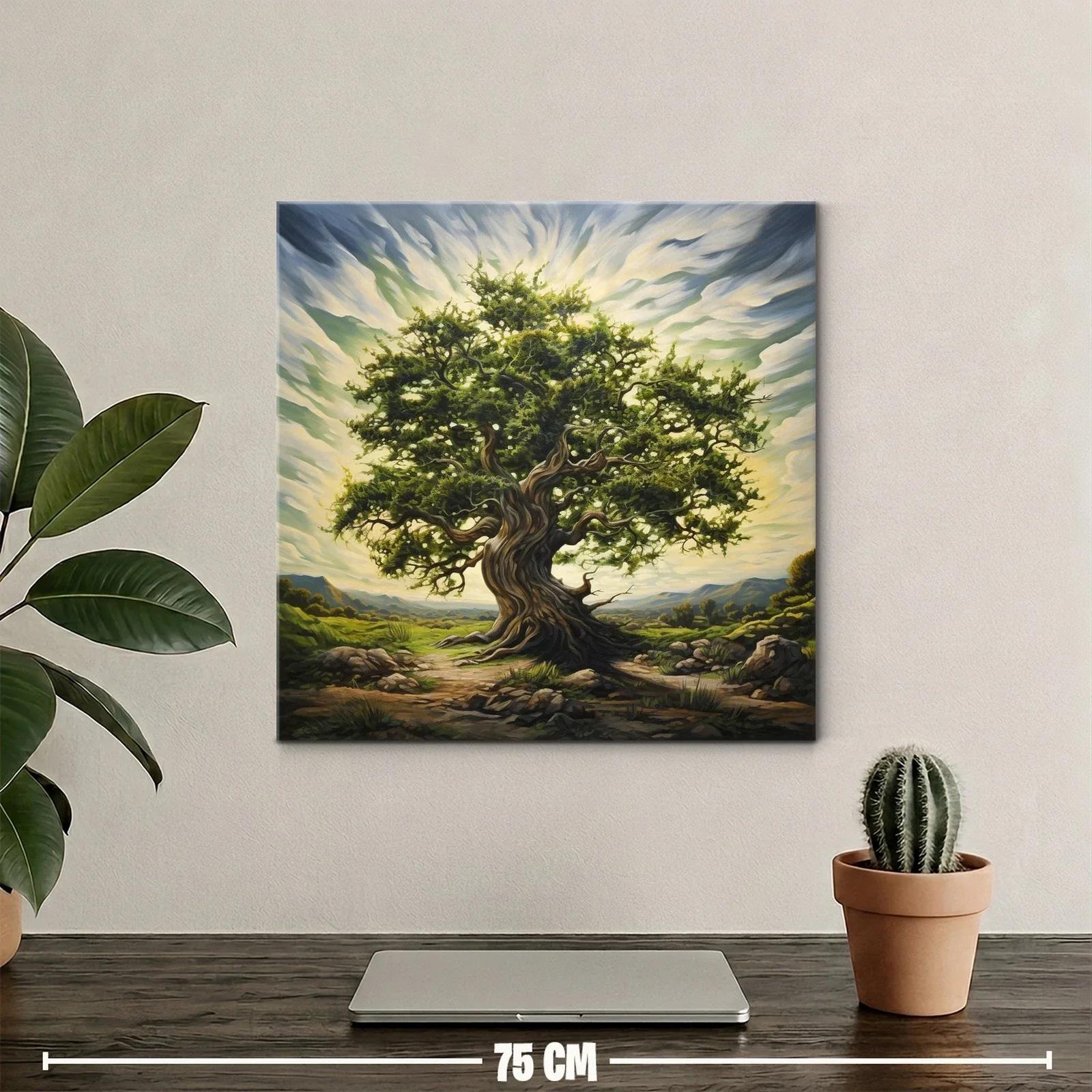 Árbol milenario en paisaje natural y luminoso — miniatura 2