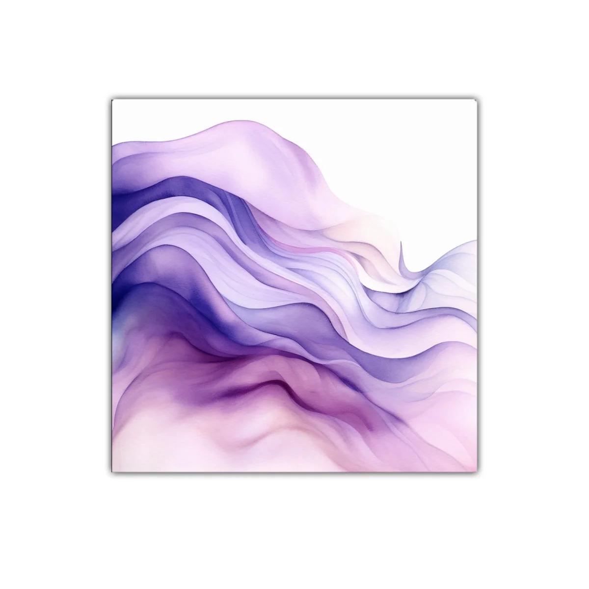 Composición abstracta en tonos morados y lilas suaves — miniatura 1