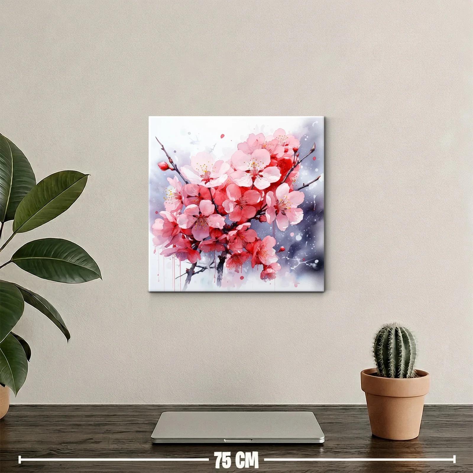 Ramo de flores rosas con fondo en tonos grises — miniatura 2