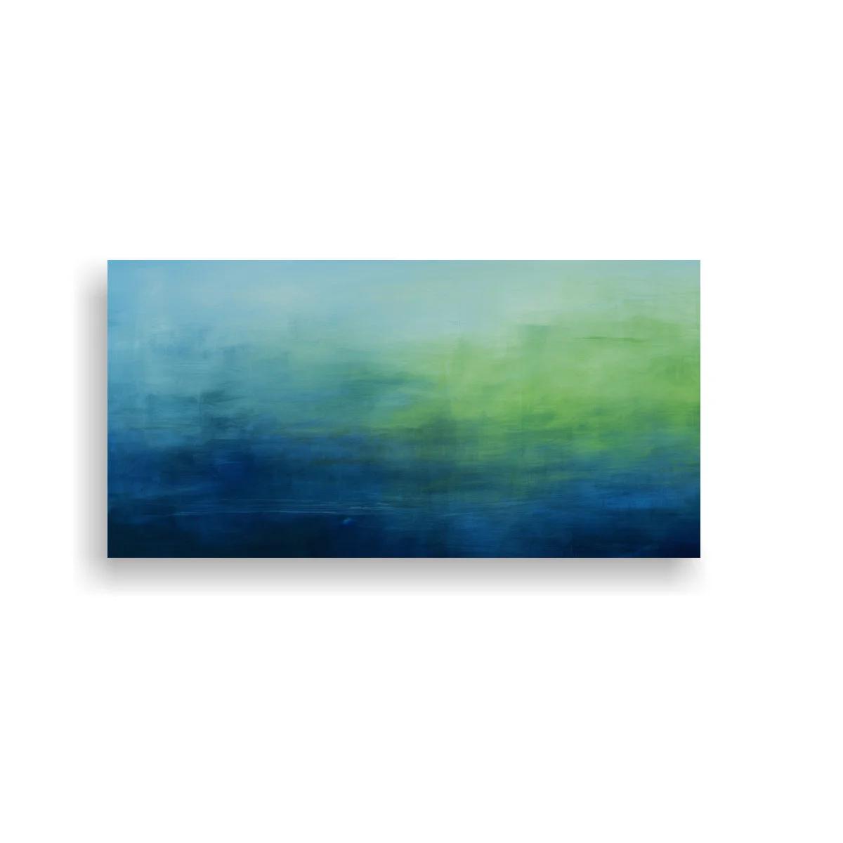 Cuadro paisaje abstracto con horizonte difuso — imagen principal