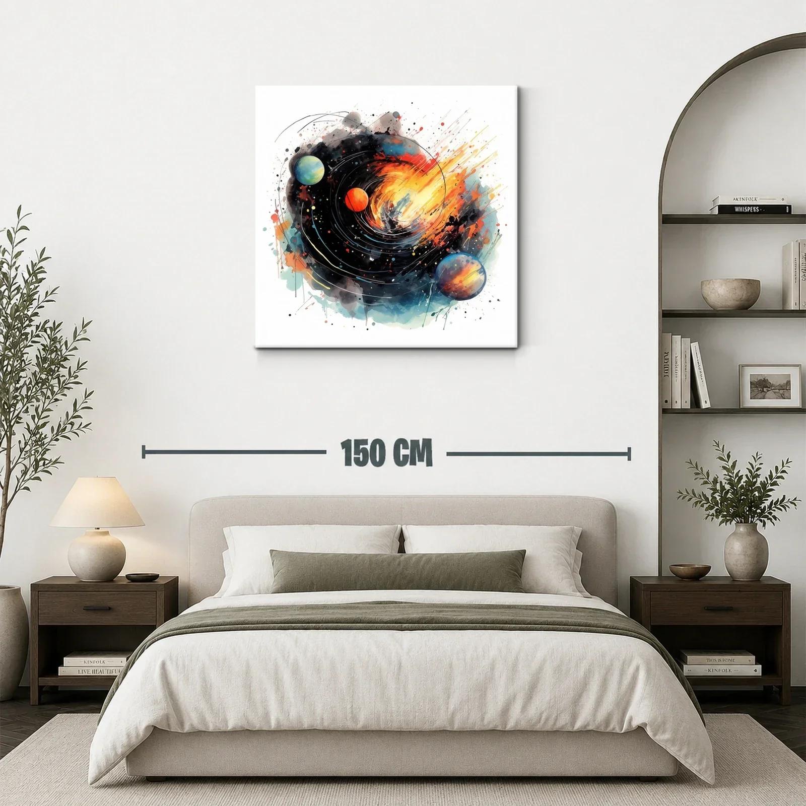 Explosión Cósmica con Planetas en Movimiento — miniatura 3