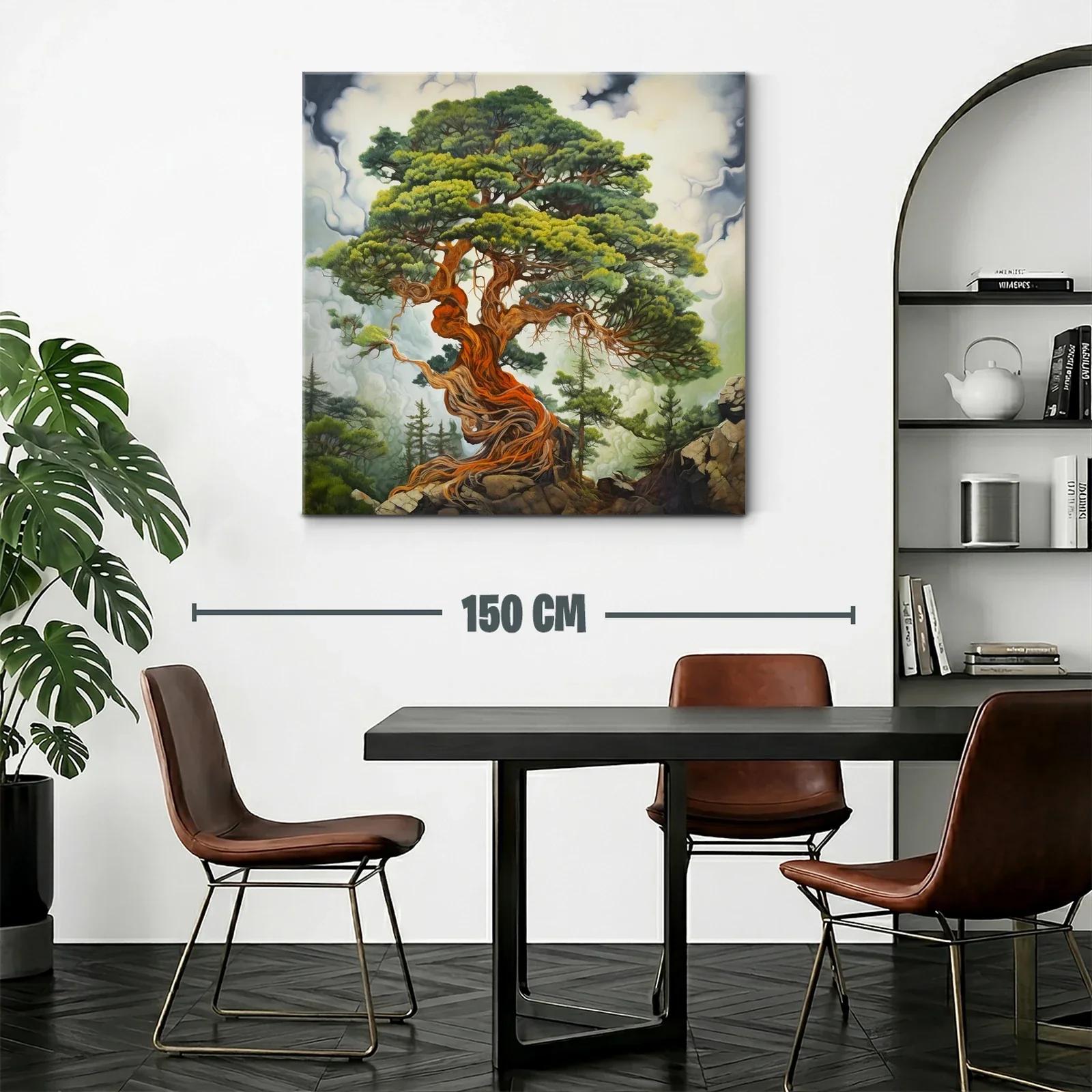 Imponente árbol retorcido con follaje vibrante — miniatura 2