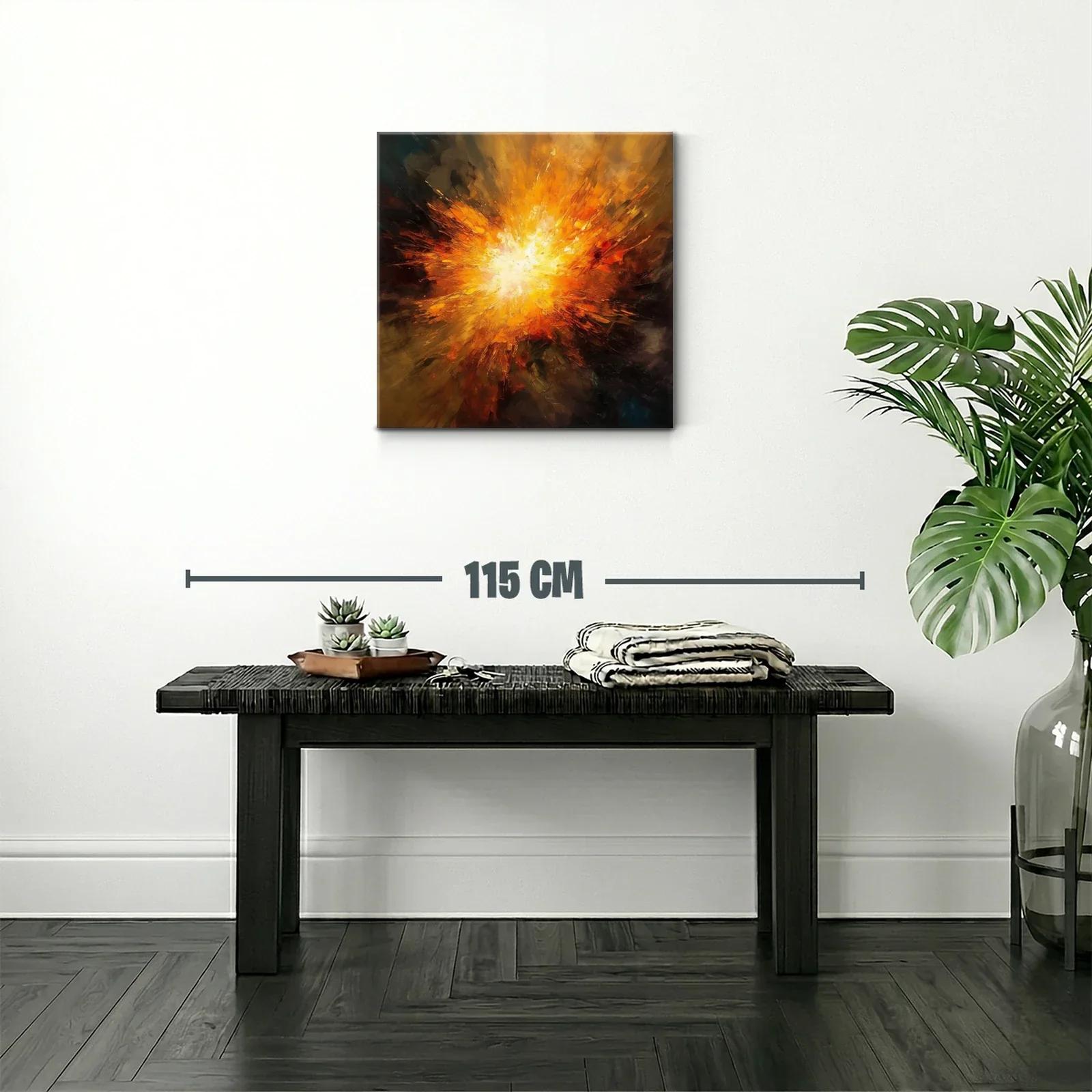 Explosión de luz cálida en explosión abstracta vibrante — miniatura 2