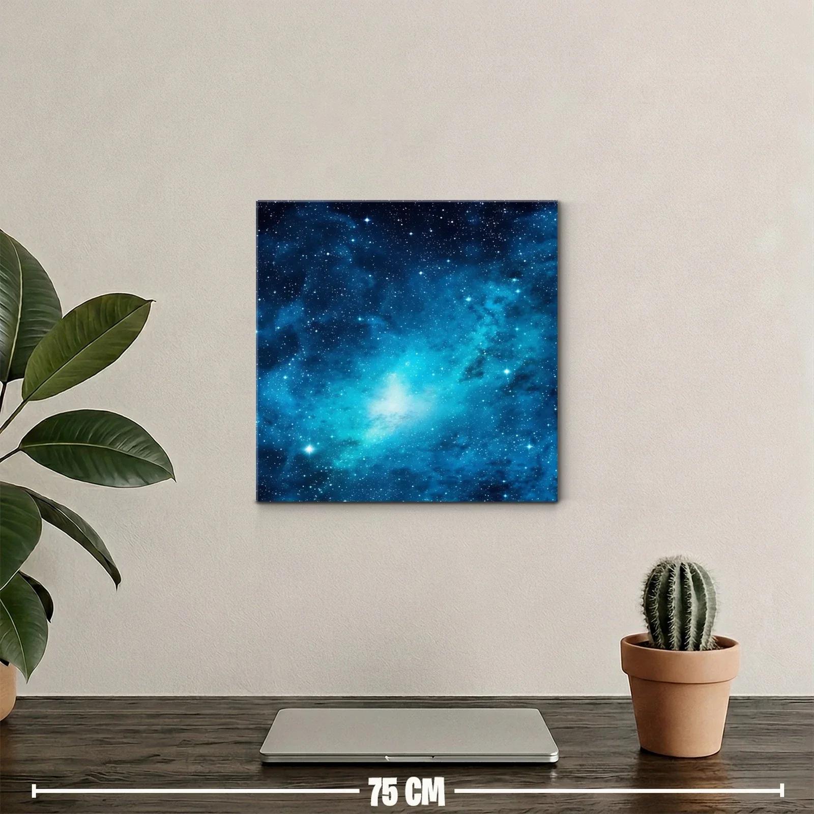 Caótico cielo estrellado en tonos azules brillantes — miniatura 2